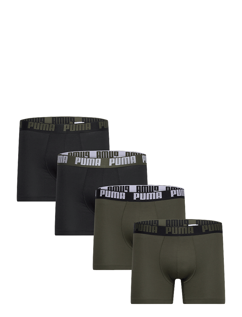 PUMA - PUMA MEN EVERYDAY BOXER 4P ECOM - boxer briefs - forest night combo - 0