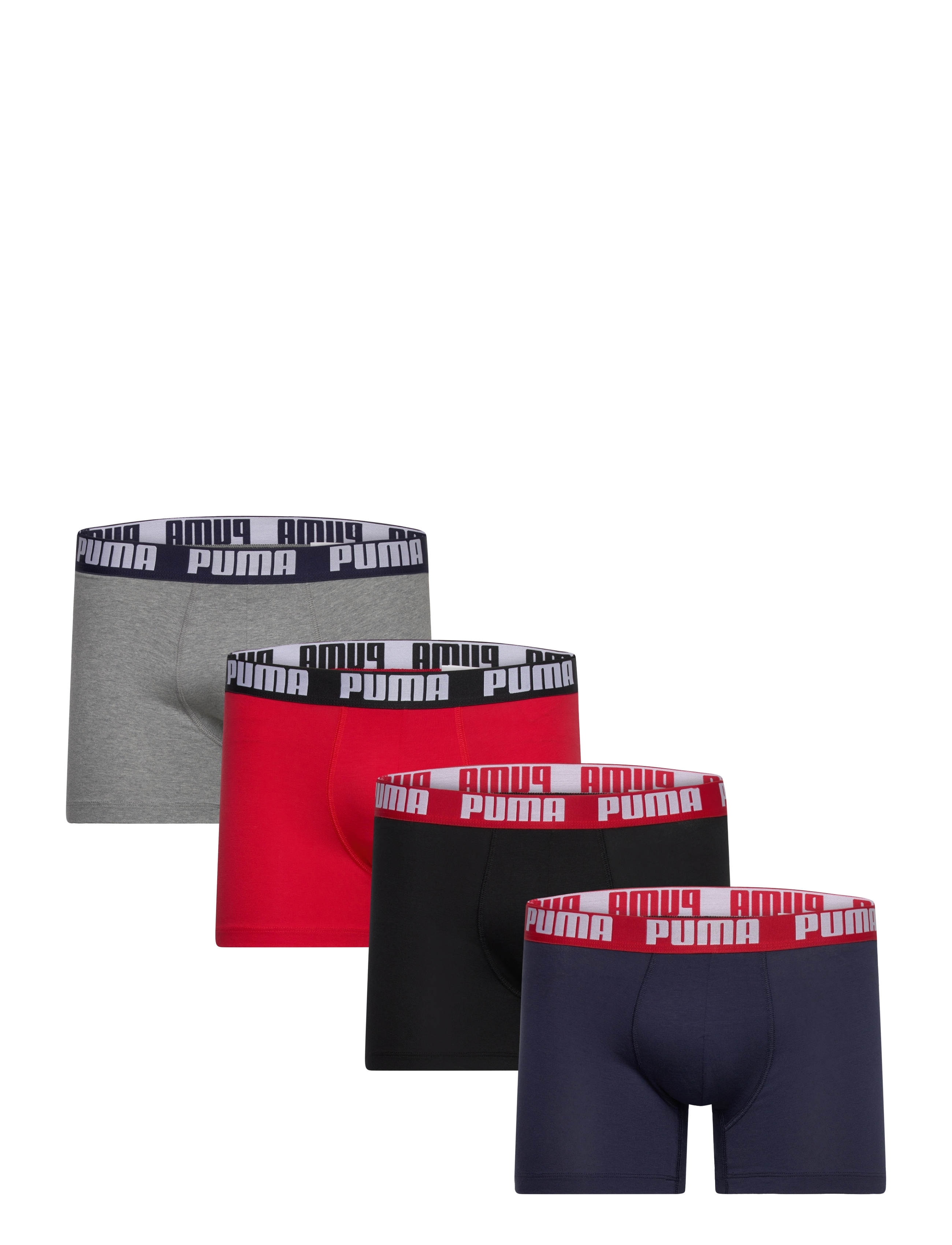 PUMA PUMA MEN EVERYDAY BOXER 4P ECOM - Underkläder - RED COMBO / multi