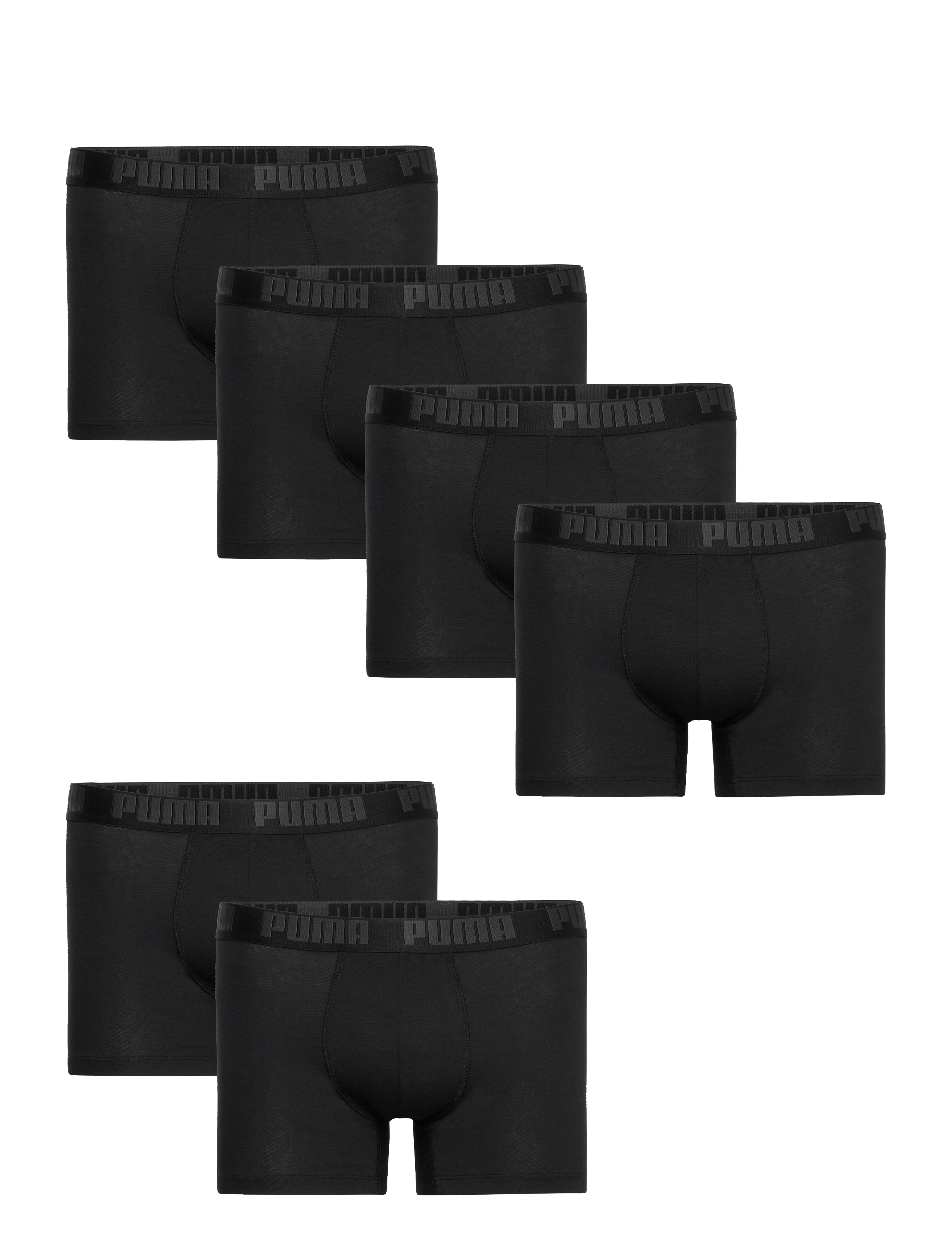 PUMA - PUMA MEN EVERYDAY BOXER 6P ECOM - Šortukai - black / black - 0