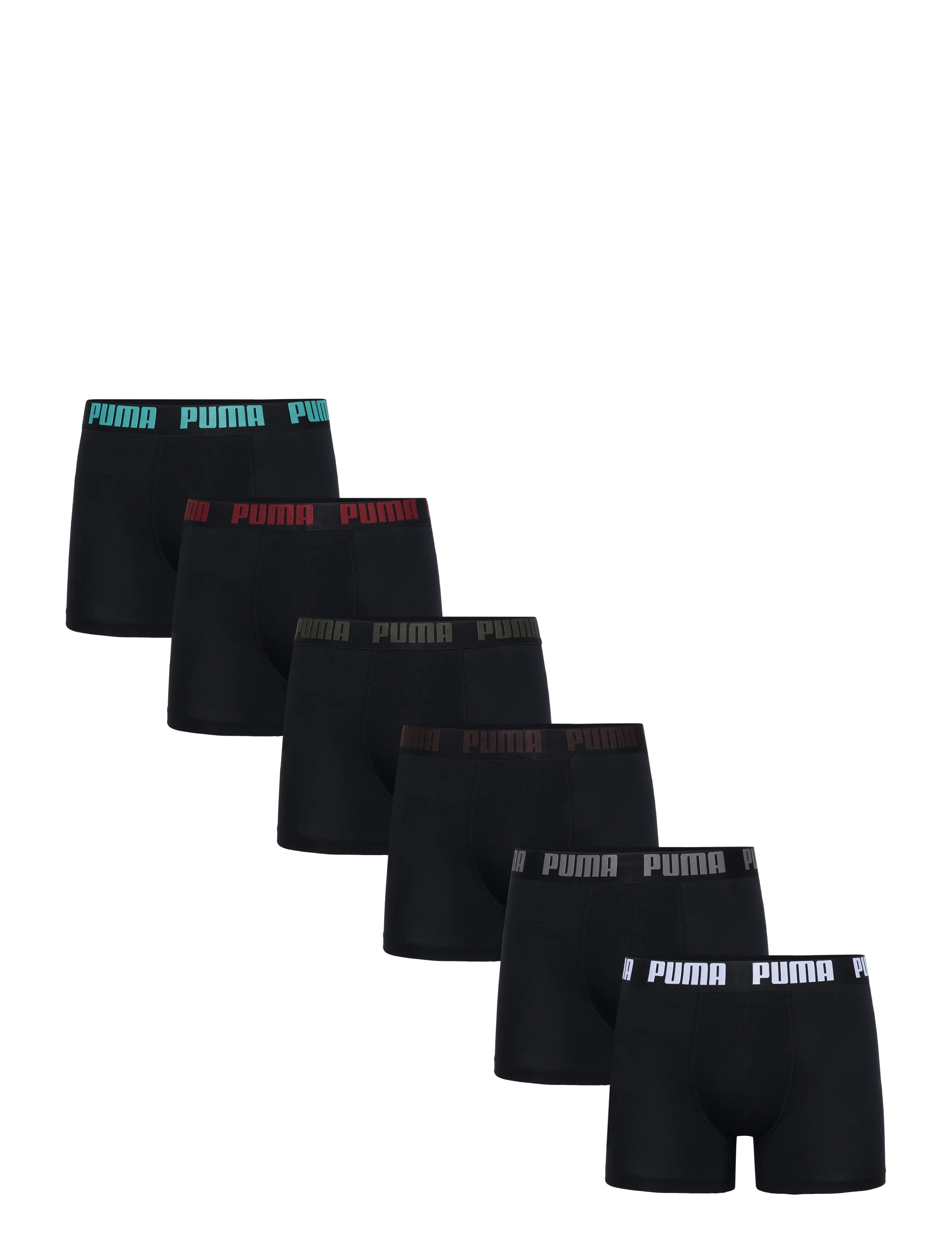 PUMA PUMA UNISEX CREW SOCK 3P - Boxerkalsonger - COLOURED LOGOS / black