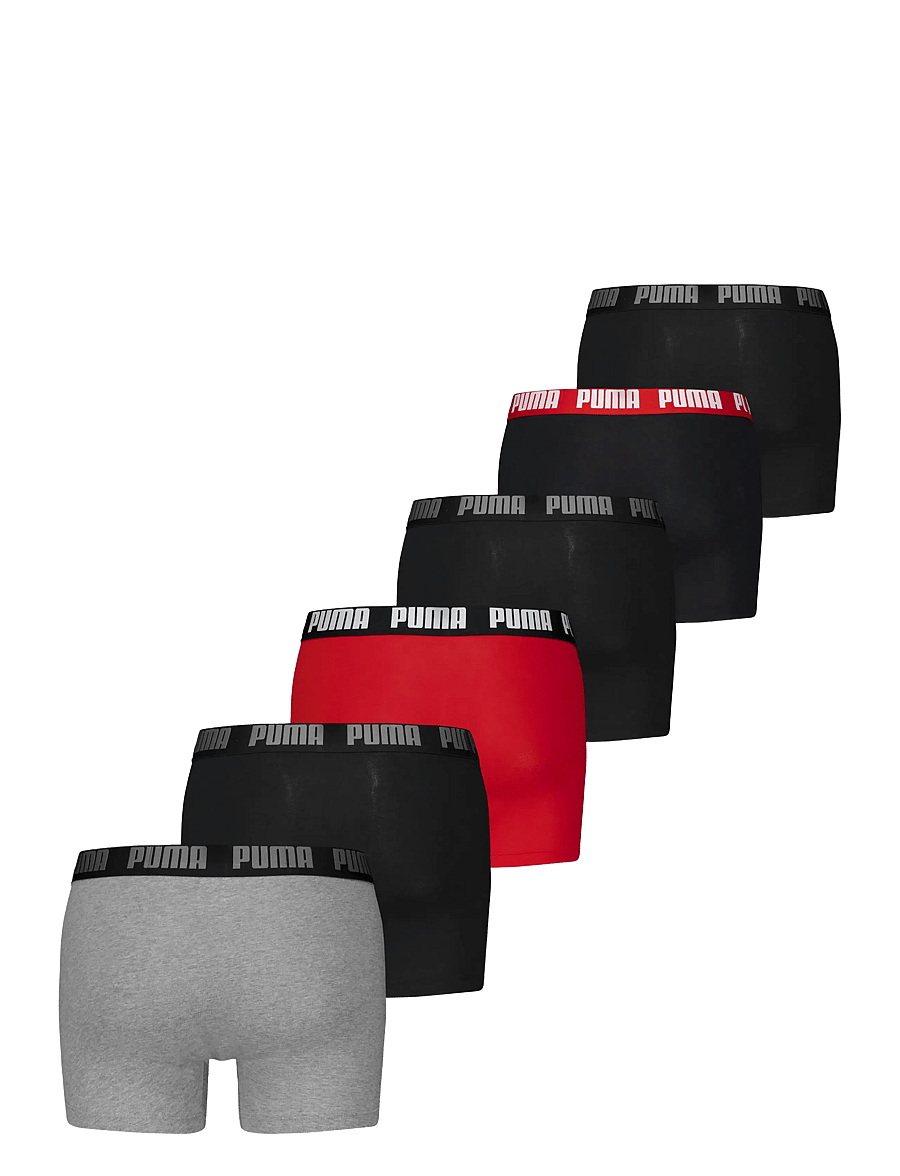 PUMA - PUMA MEN EVERYDAY BOXER 6P ECOM - boxershorts - grey/red/black - 1