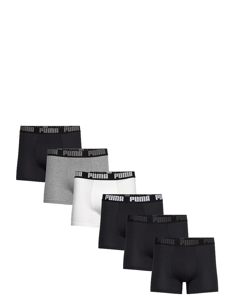 PUMA - PUMA MEN EVERYDAY BOXER 6P ECOM - trunks - white / grey / black - 0