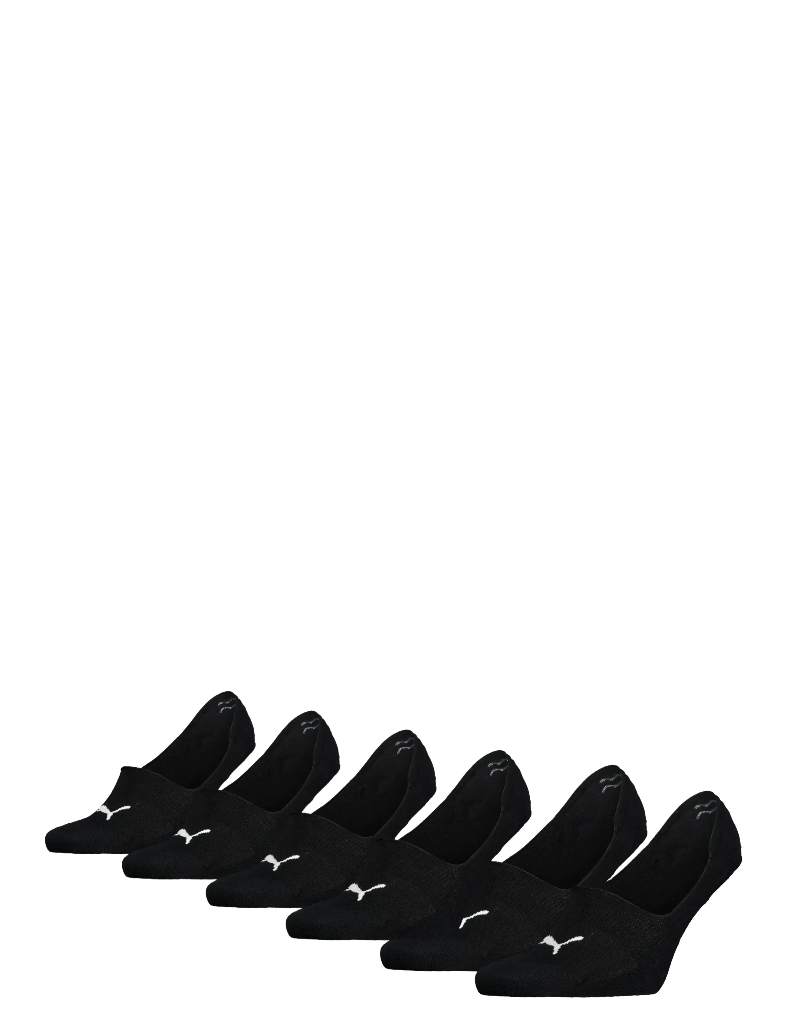 PUMA - PUMA UNISEX FOOTIE 6P ECOM - strümpfe - black - 0