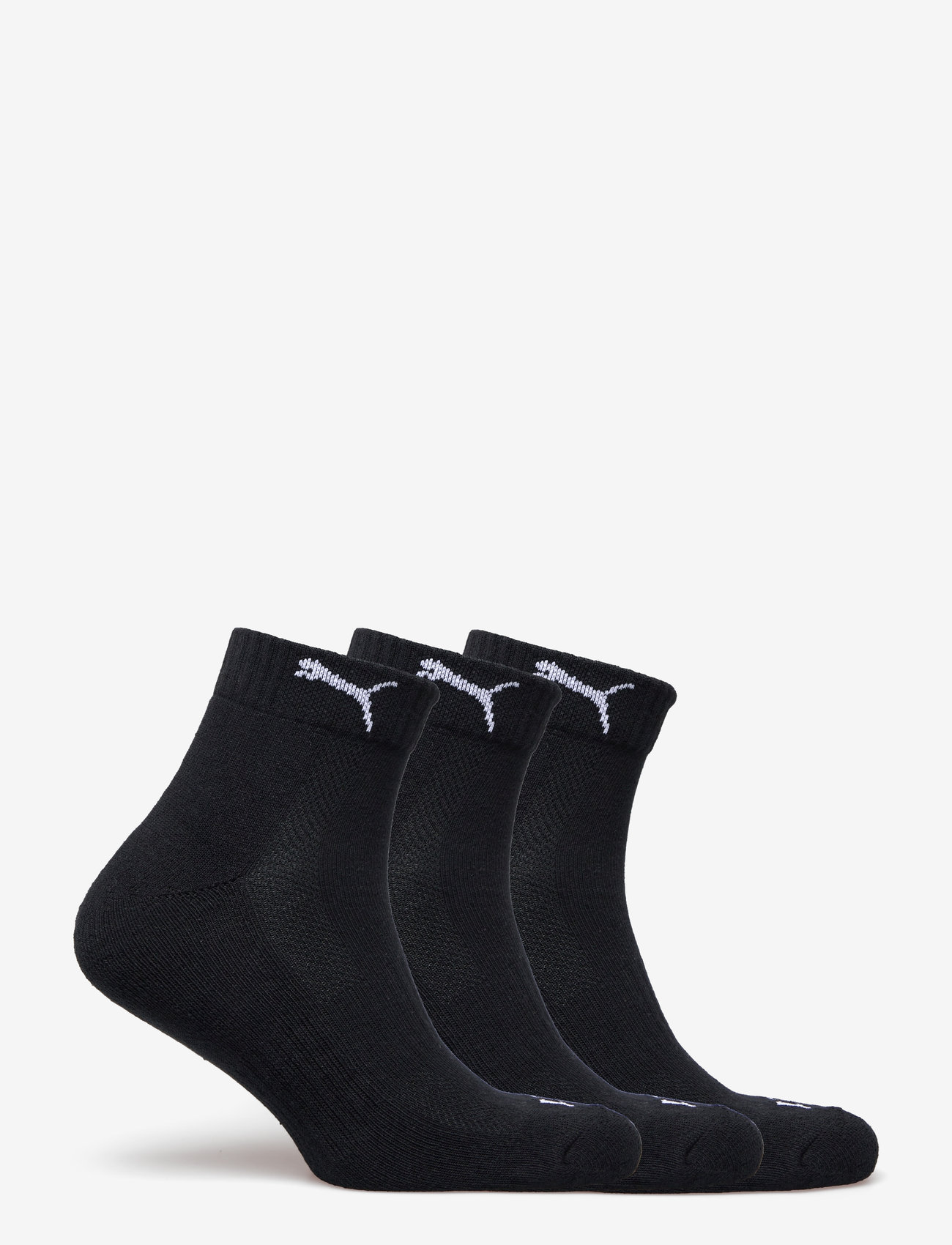 PUMA - PUMA UNISEX CUSHIONED QUARTER 3P - träningsstrumpor - black - 1