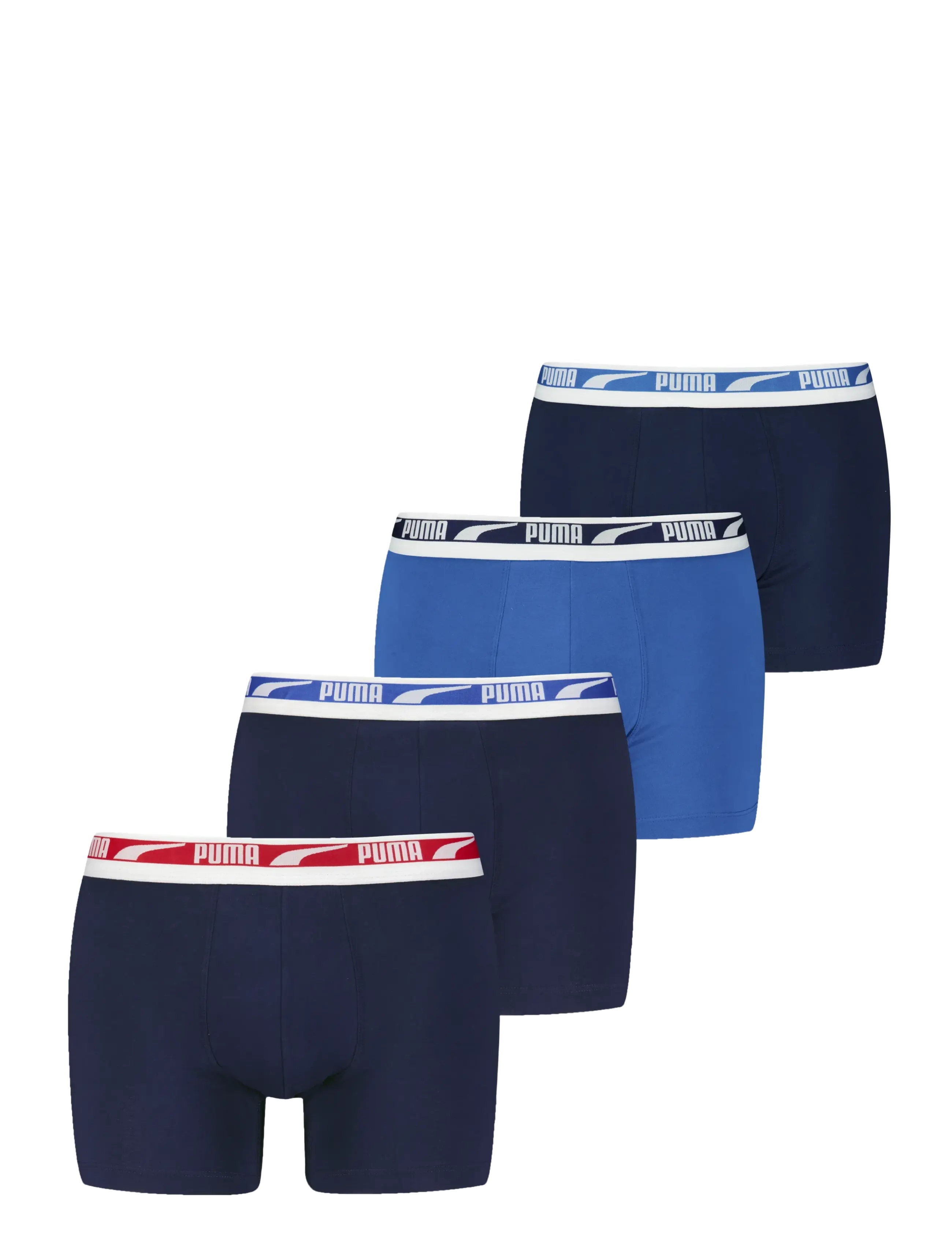 PUMA - PUMA MEN EVERYDAY DUO LOGO BOXER 4P - boxers - blue combo - 0