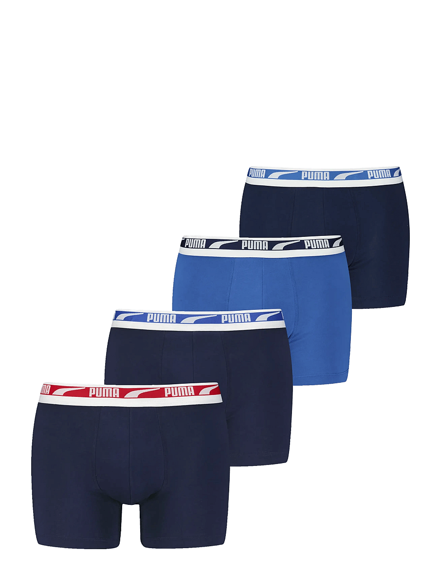 PUMA - PUMA MEN EVERYDAY DUO LOGO BOXER 4P - boxers - blue combo - 0