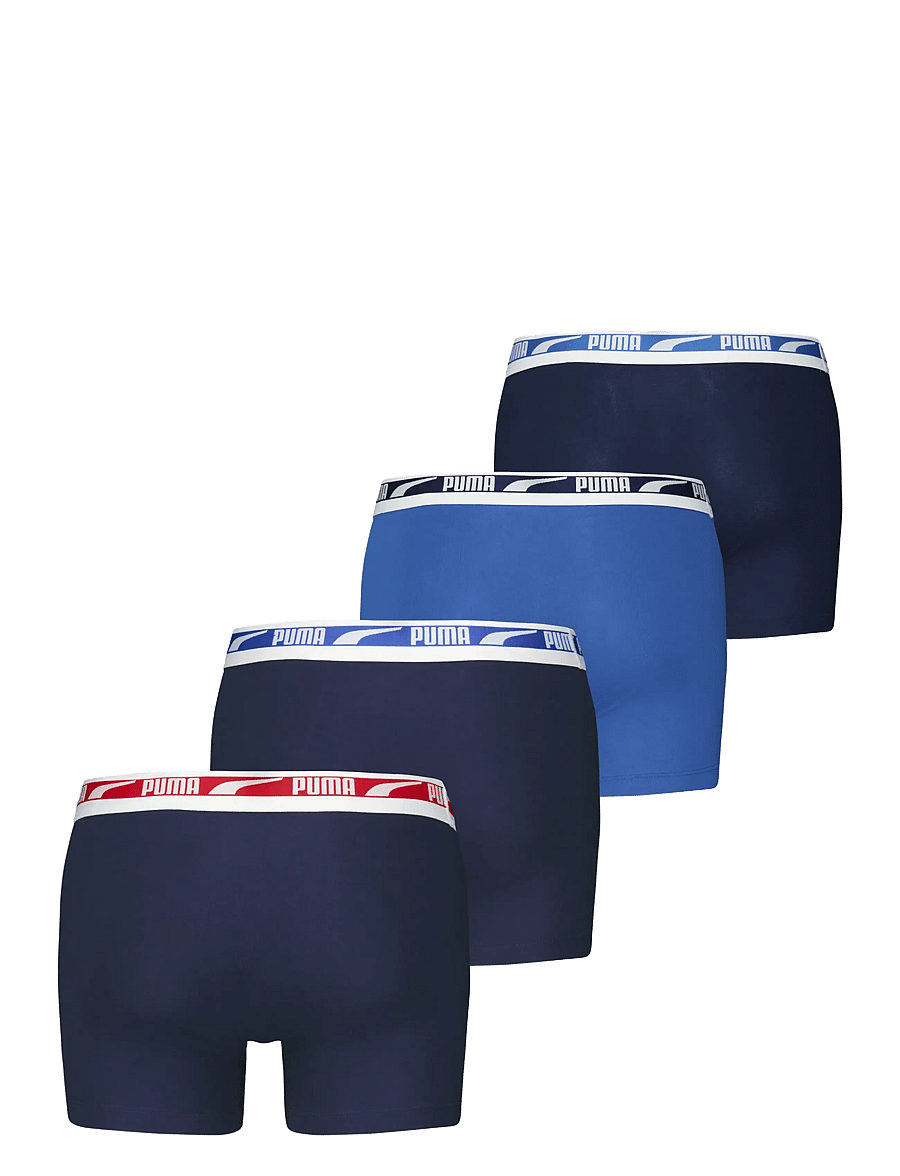 PUMA - PUMA MEN EVERYDAY DUO LOGO BOXER 4P - boxers - blue combo - 1