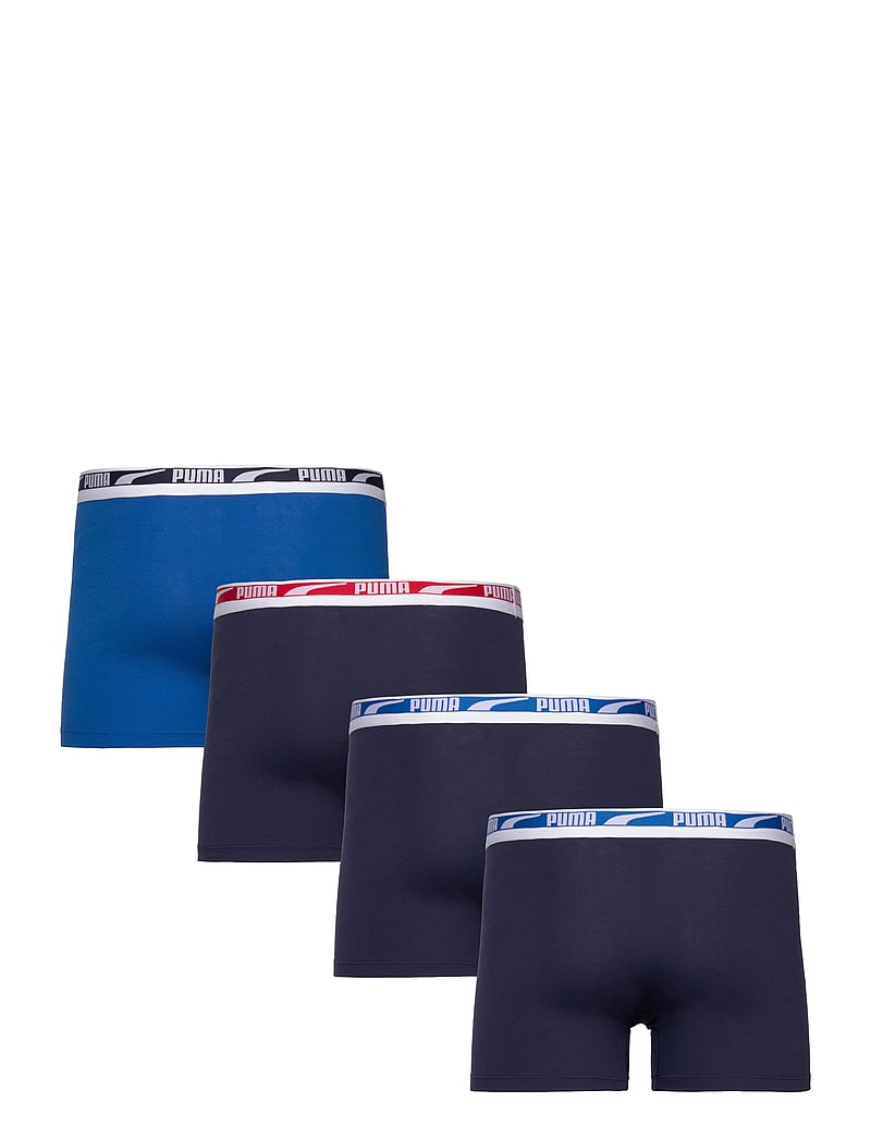 PUMA - PUMA MEN EVERYDAY DUO LOGO BOXER 4P - trunks - blue combo - 1