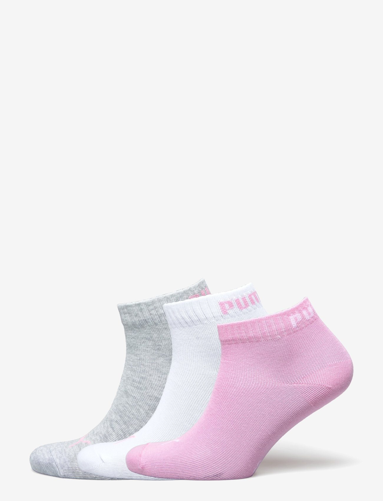 PUMA - PUMA UNISEX QUARTER PLAIN 3P - träningsstrumpor - prism pink - 0