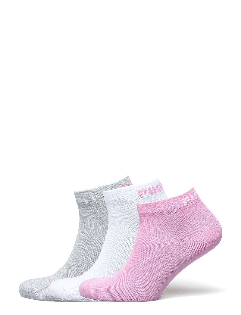 PUMA - PUMA UNISEX QUARTER PLAIN 3P - träningsstrumpor - prism pink - 0