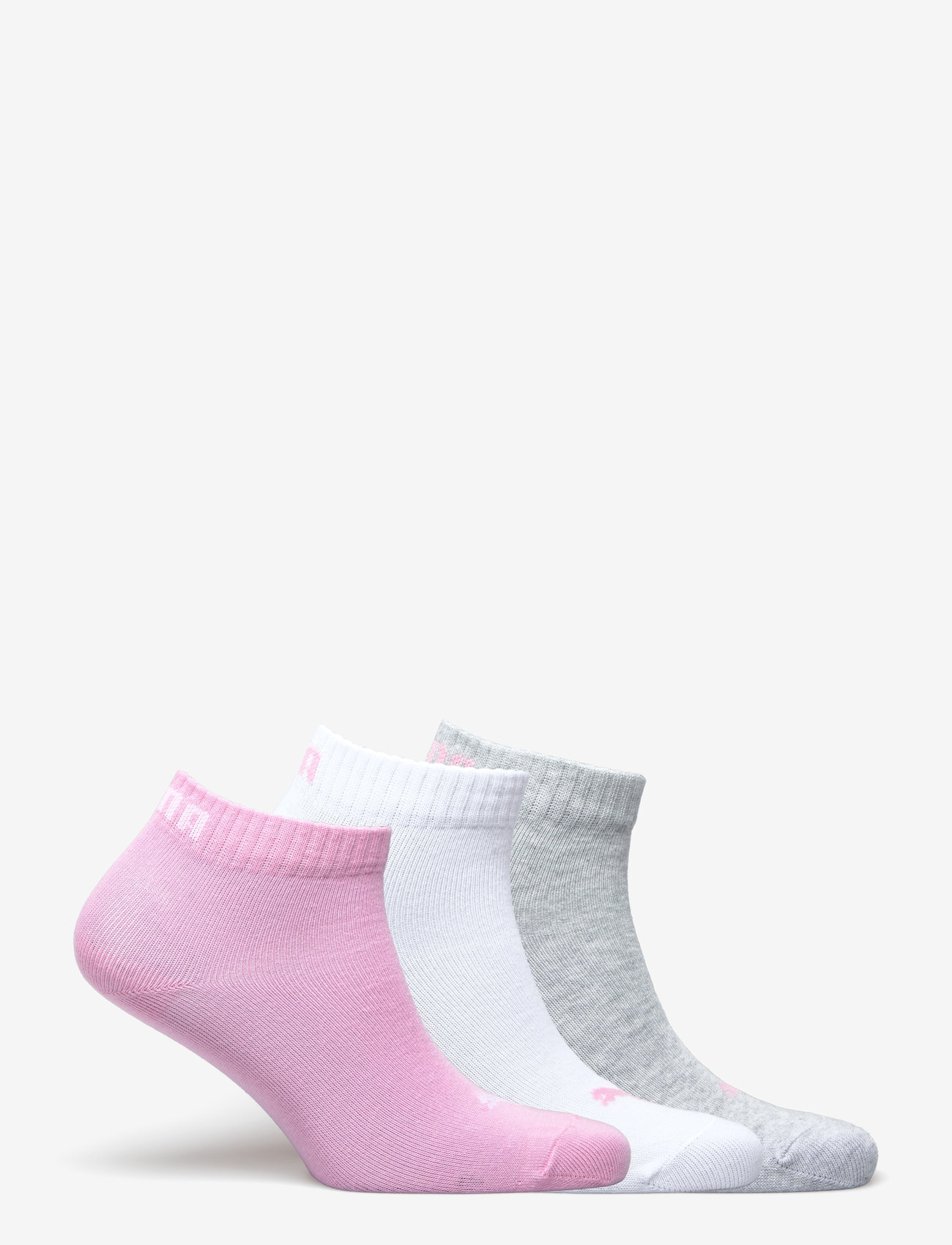 PUMA - PUMA UNISEX QUARTER PLAIN 3P - träningsstrumpor - prism pink - 1