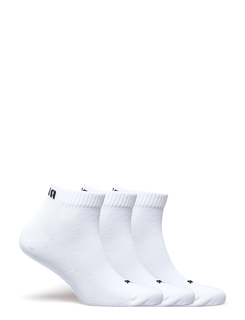 PUMA - PUMA UNISEX QUARTER PLAIN 3P - träningsstrumpor - white - 1