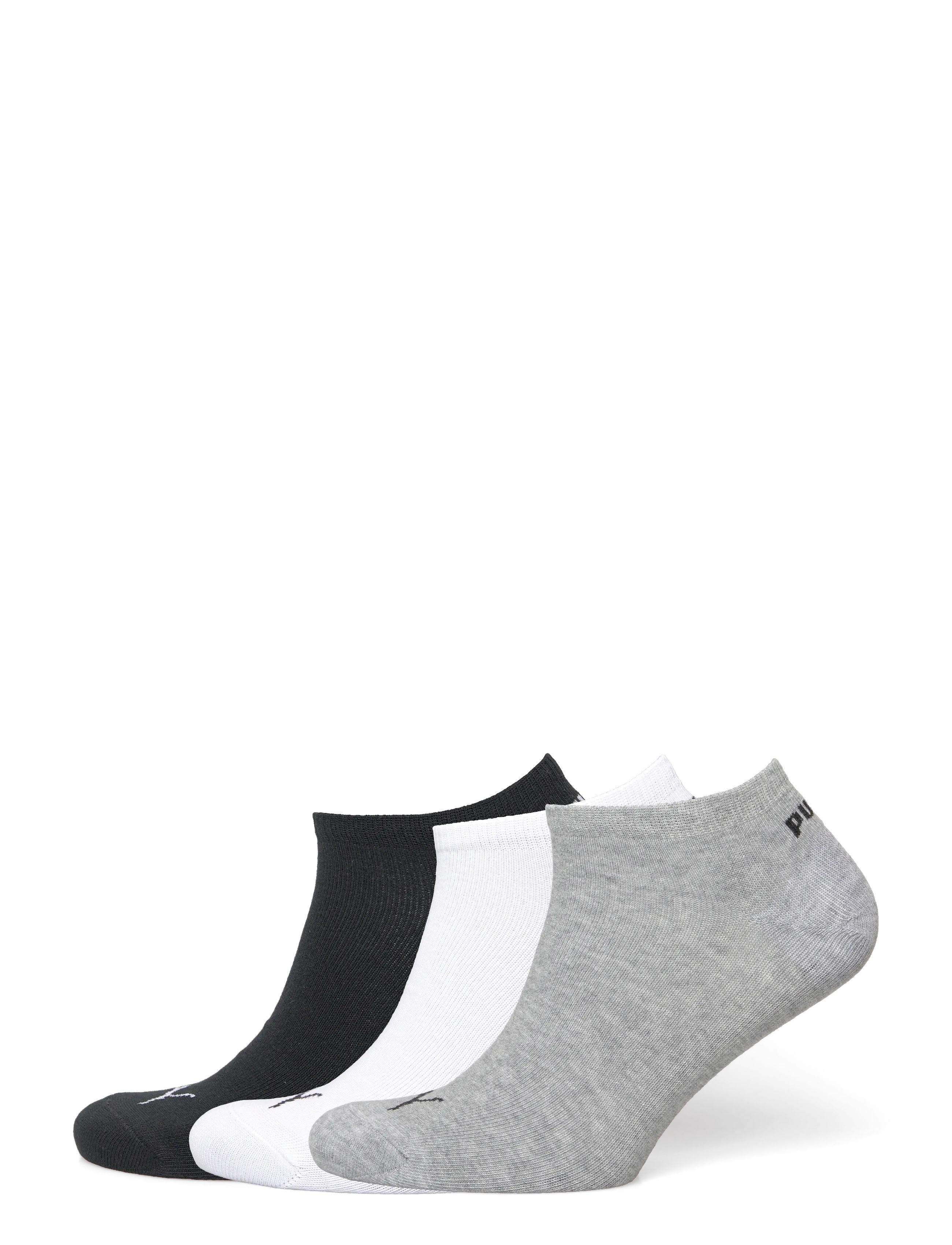 PUMA PUMA KIDS PLAIN SNEAKER 3P - Sokid - GREY/WHITE/BLACK / black