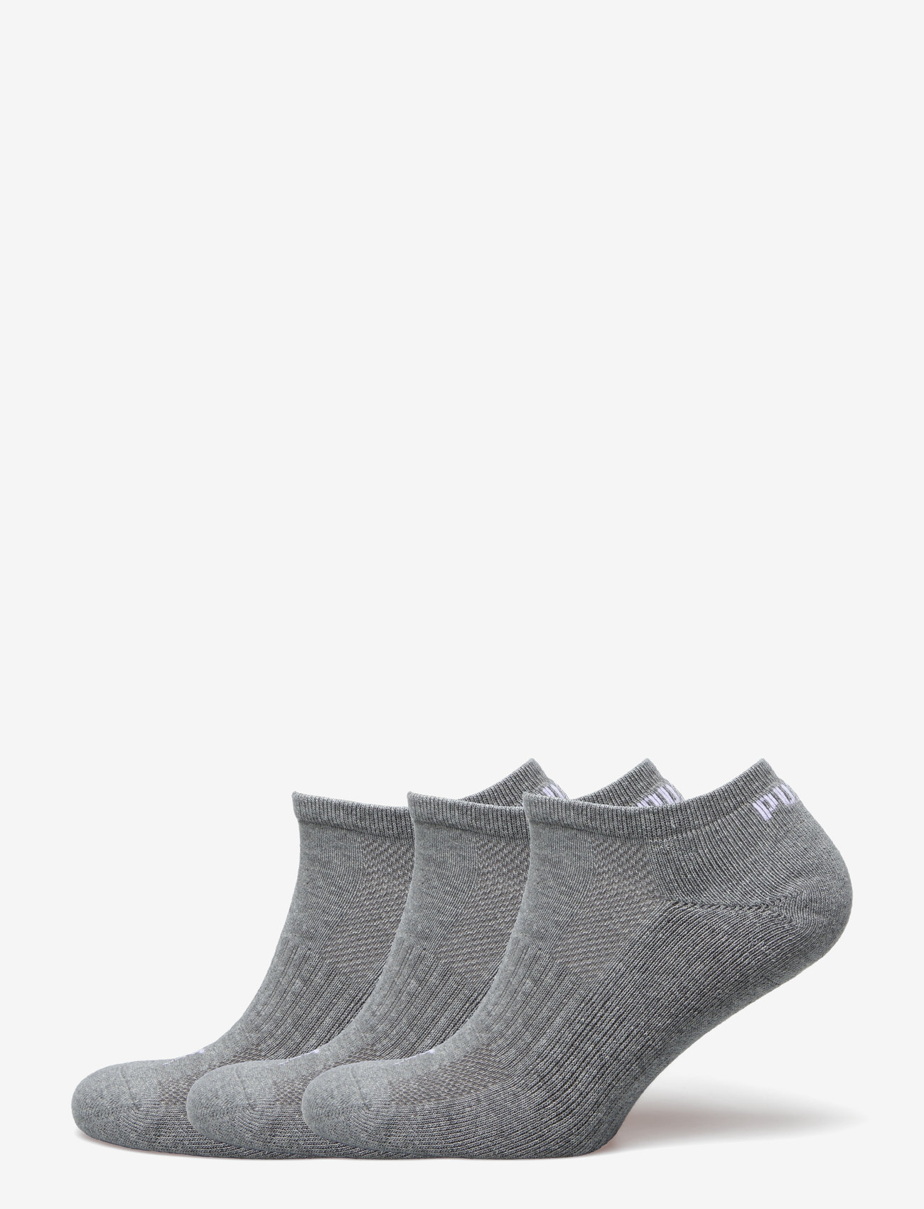 PUMA - PUMA UNISEX CUSHIONED SNEAKER 3P - träningsstrumpor - middle grey melange - 0