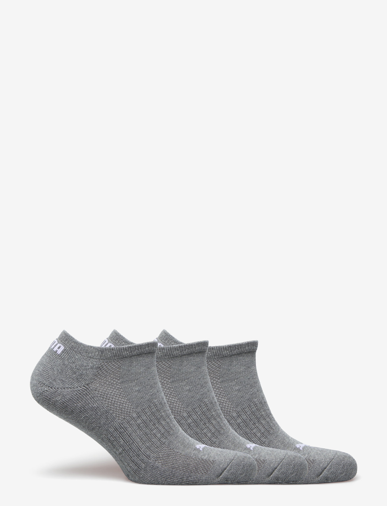 PUMA - PUMA UNISEX CUSHIONED SNEAKER 3P - träningsstrumpor - middle grey melange - 1