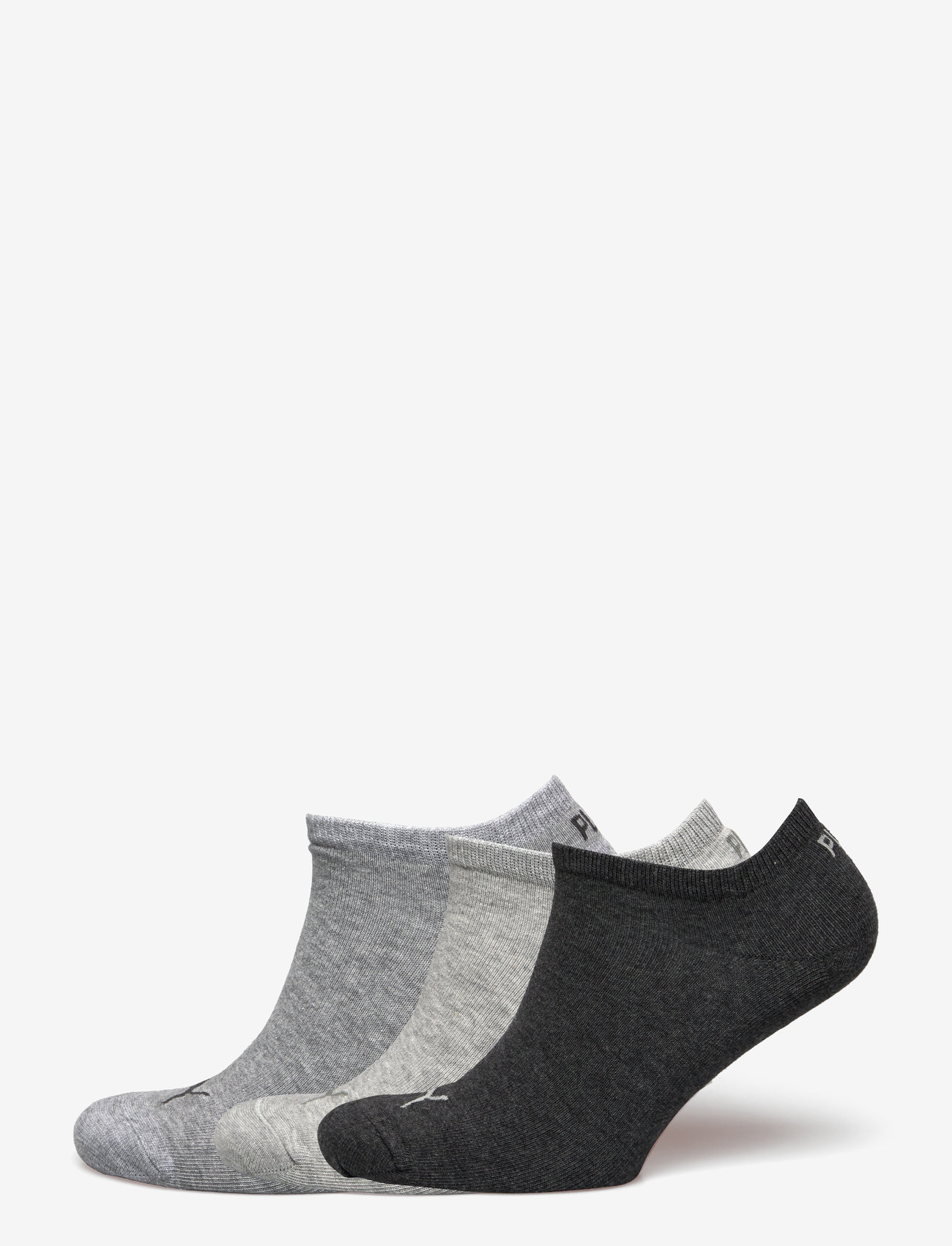 PUMA - PUMA UNISEX SNEAKER PLAIN 3P - träningsstrumpor - anthraci/l mel grey/m mel grey - 0