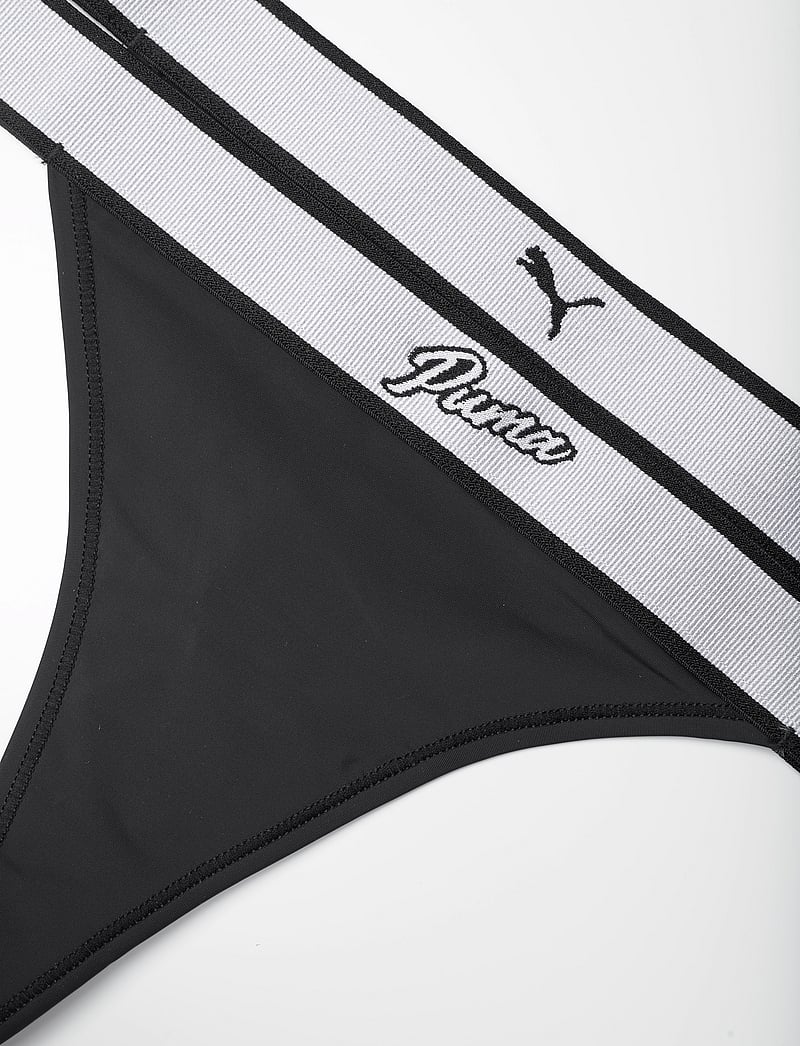 PUMA - PUMA WOMEN TANGA STRING 2P PACK - underkläder - black - 1