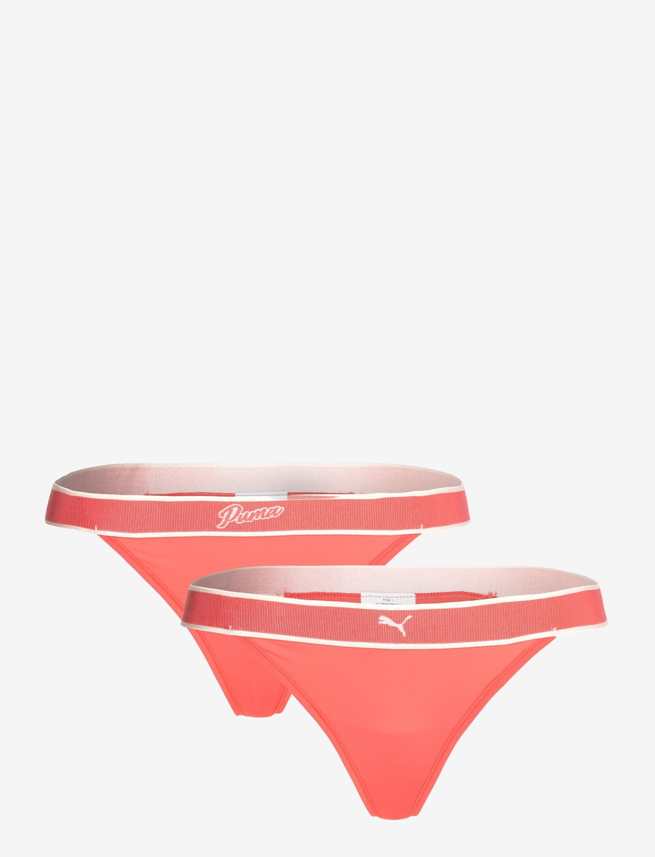 PUMA - PUMA WOMEN TANGA STRING 2P PACK - coral - 0