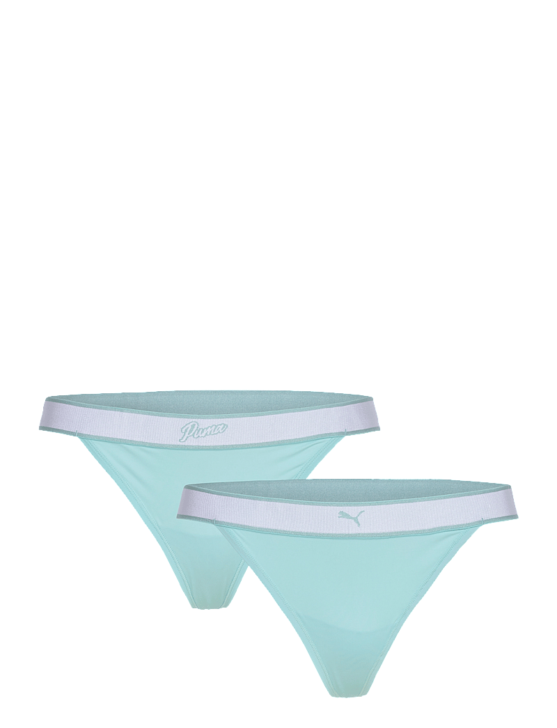 PUMA - PUMA WOMEN TANGA STRING 2P PACK - unterwäsche - mint - 0