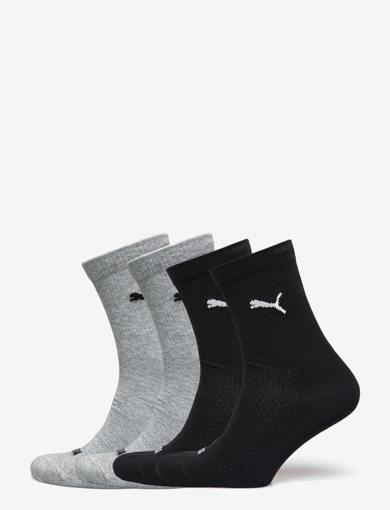 PUMA - PUMA WOMEN SOCK 4P ECOM - kläder - grey melange / black - 0