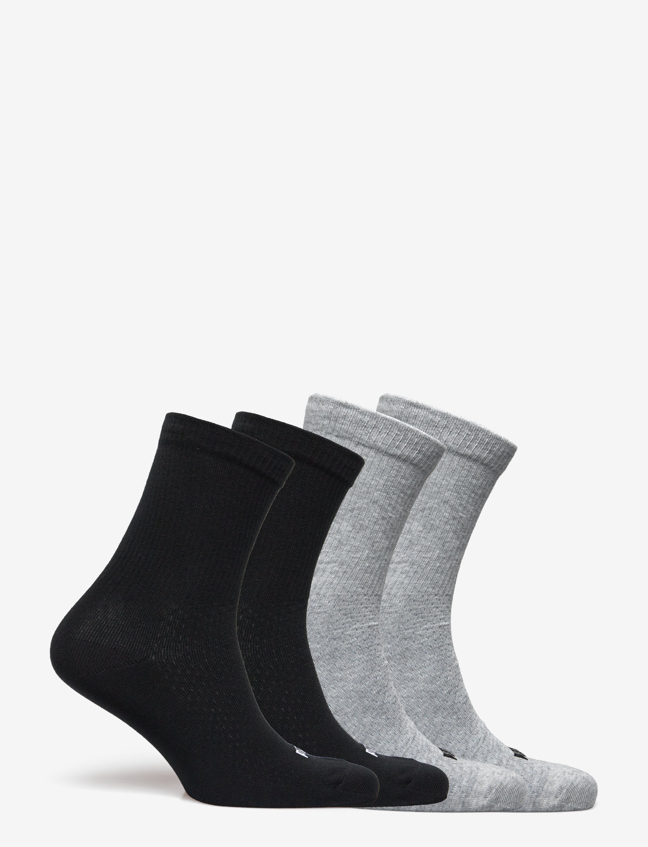 PUMA - PUMA WOMEN SOCK 4P ECOM - kläder - grey melange / black - 1