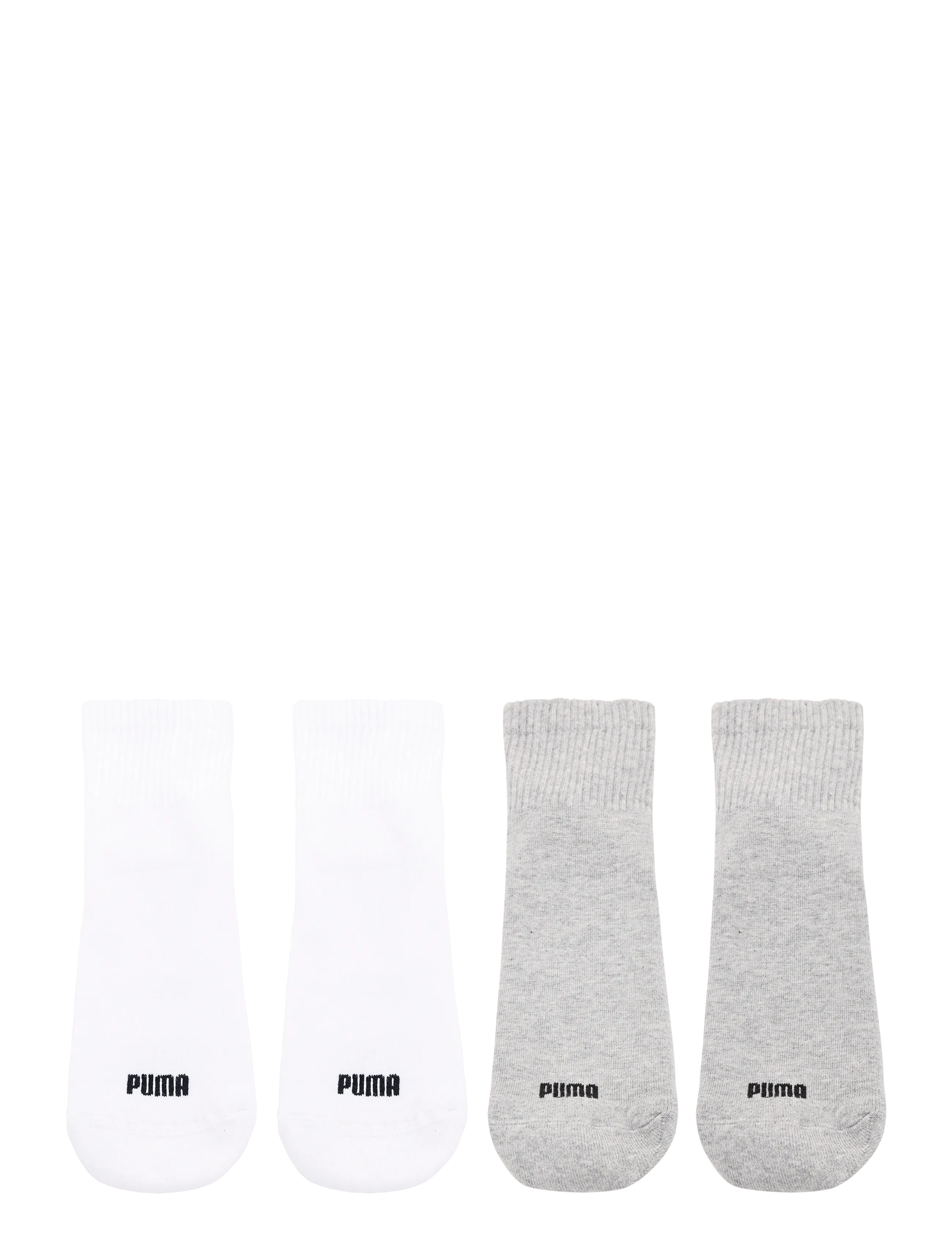 PUMA - PUMA WOMEN HEART LOGO SHORT CREW 4P ECOM - underwear & socks - white / black - 1