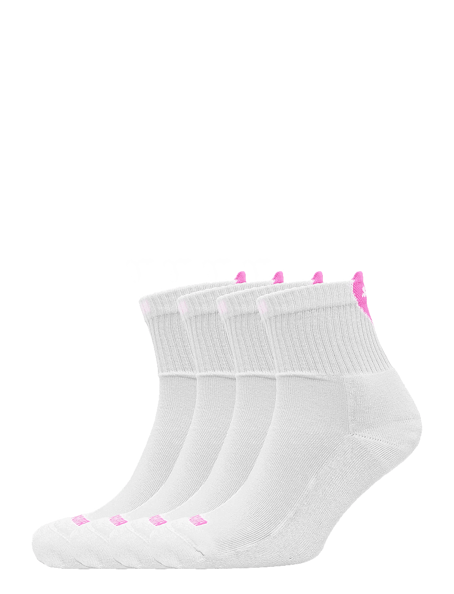 PUMA - PUMA WOMEN HEART LOGO SHORT CREW 4P ECOM - underkläder och strumpor - white / pink - 0