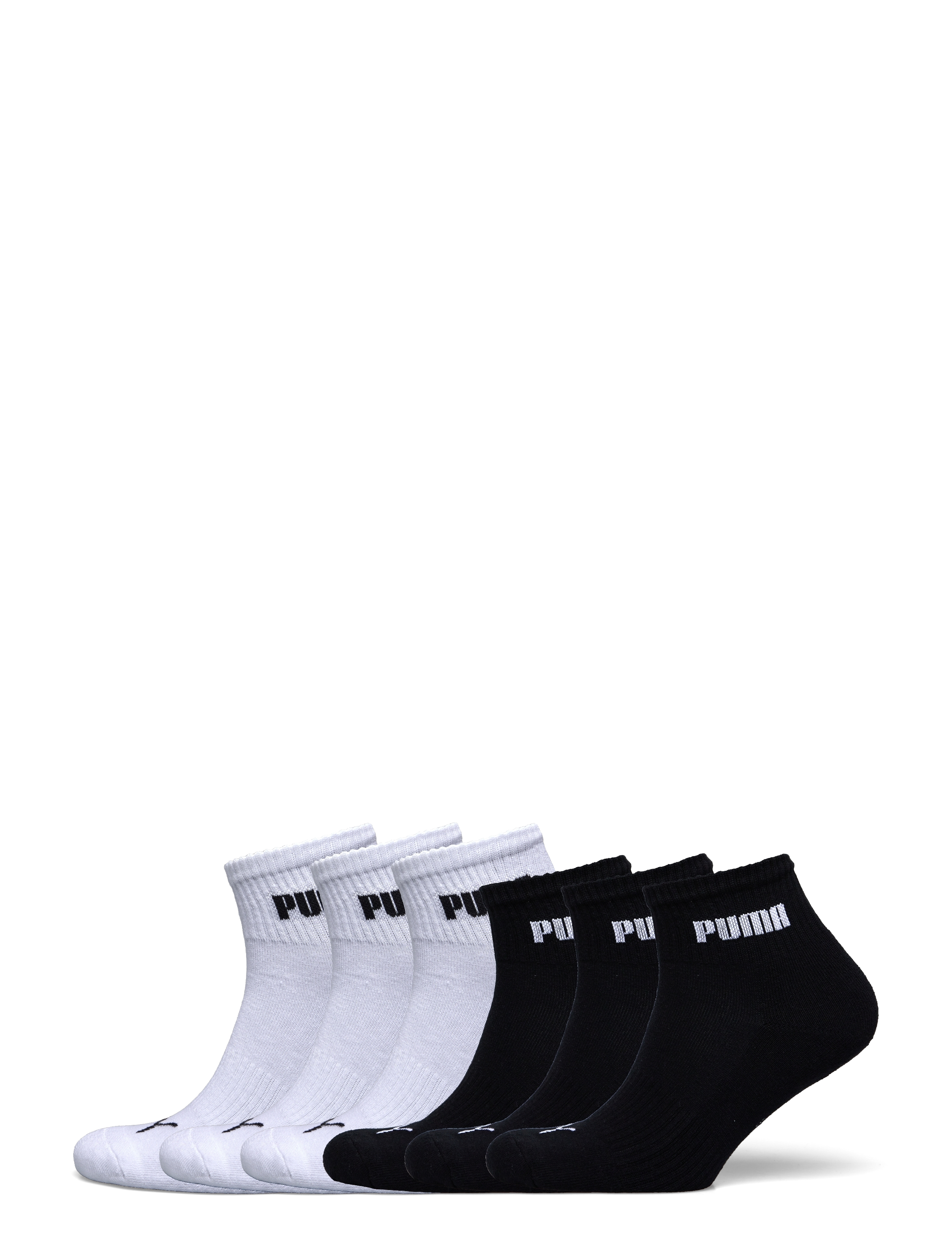 PUMA - PUMA UNISEX CUSH NEXT QUARTER 6P ECOM - sporta zeķes - black / white - 1