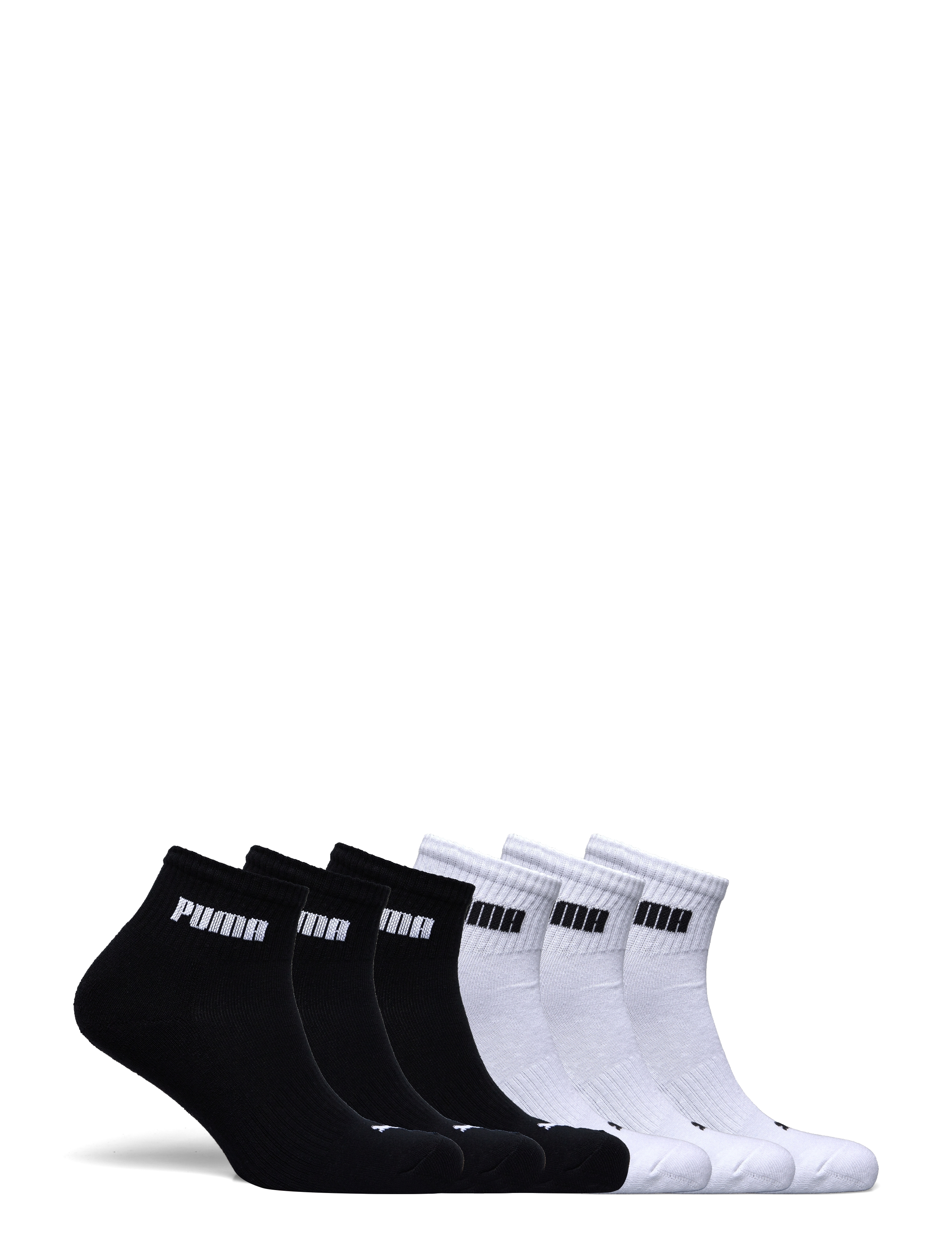 PUMA PUMA UNISEX CUSH NEXT QUARTER 6P ECOM - Underwear - BLACK / WHITE / black