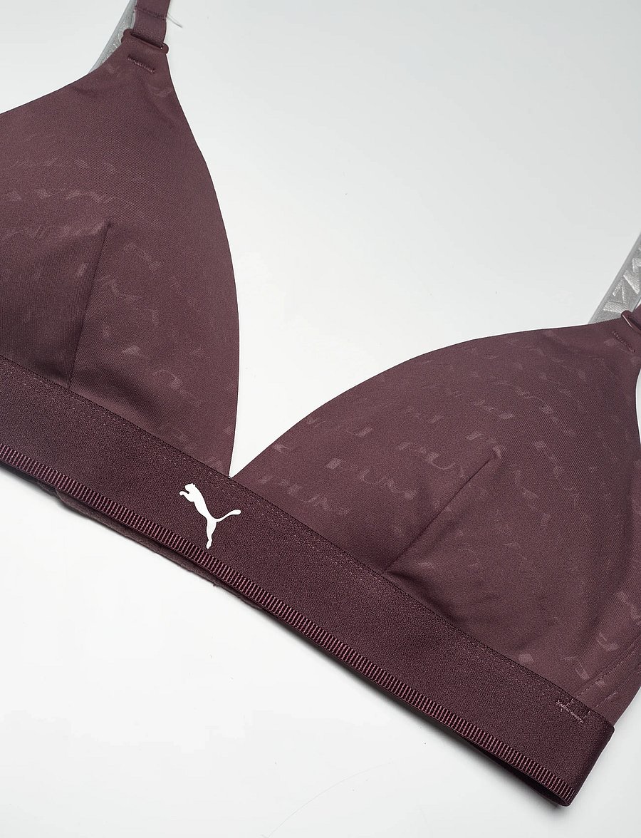 PUMA - PUMA WOMEN EMBOSSED LOGO TRIANGLE TOP 1P - rich cocoa - 3