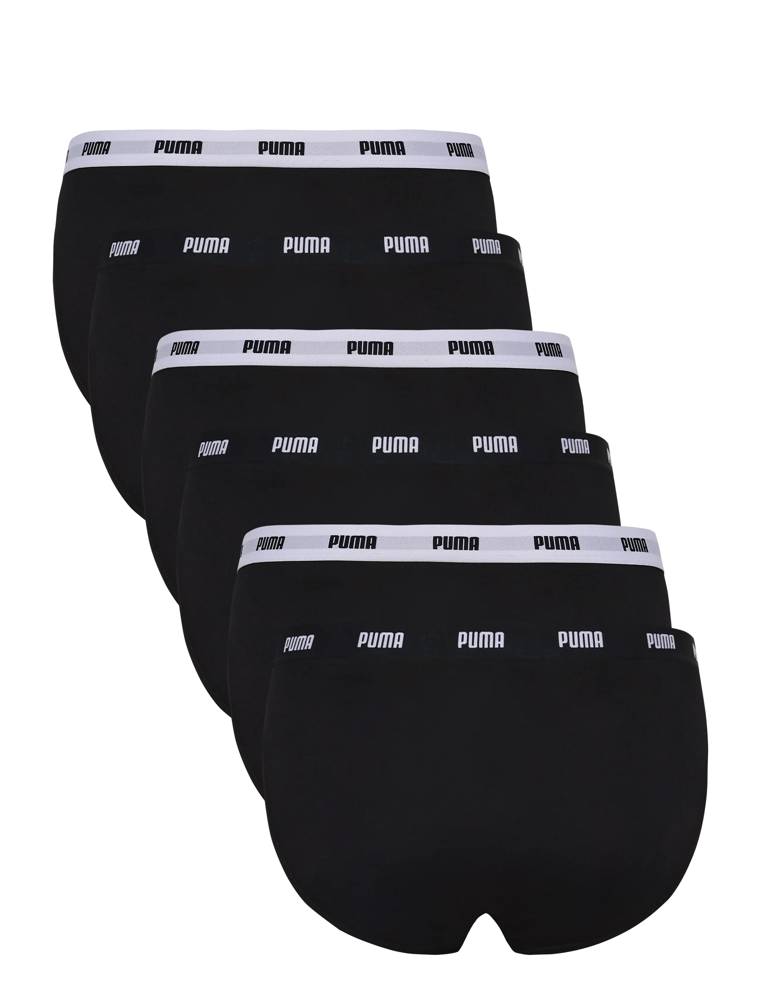 PUMA - PUMA WOMEN COTTON BRIEFS 6P ECOM - underkläder och strumpor - black - 1