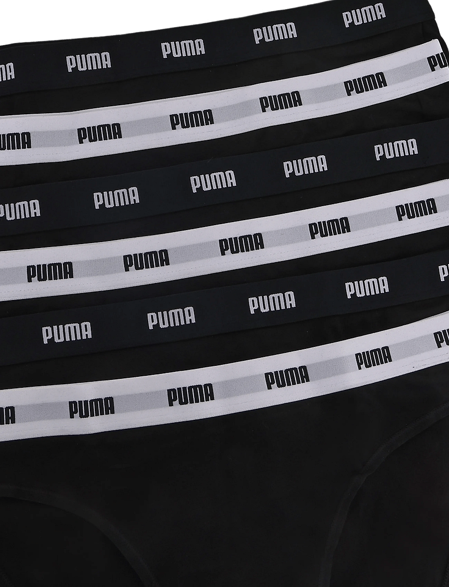 PUMA - PUMA WOMEN COTTON BRIEFS 6P ECOM - underkläder och strumpor - black - 3
