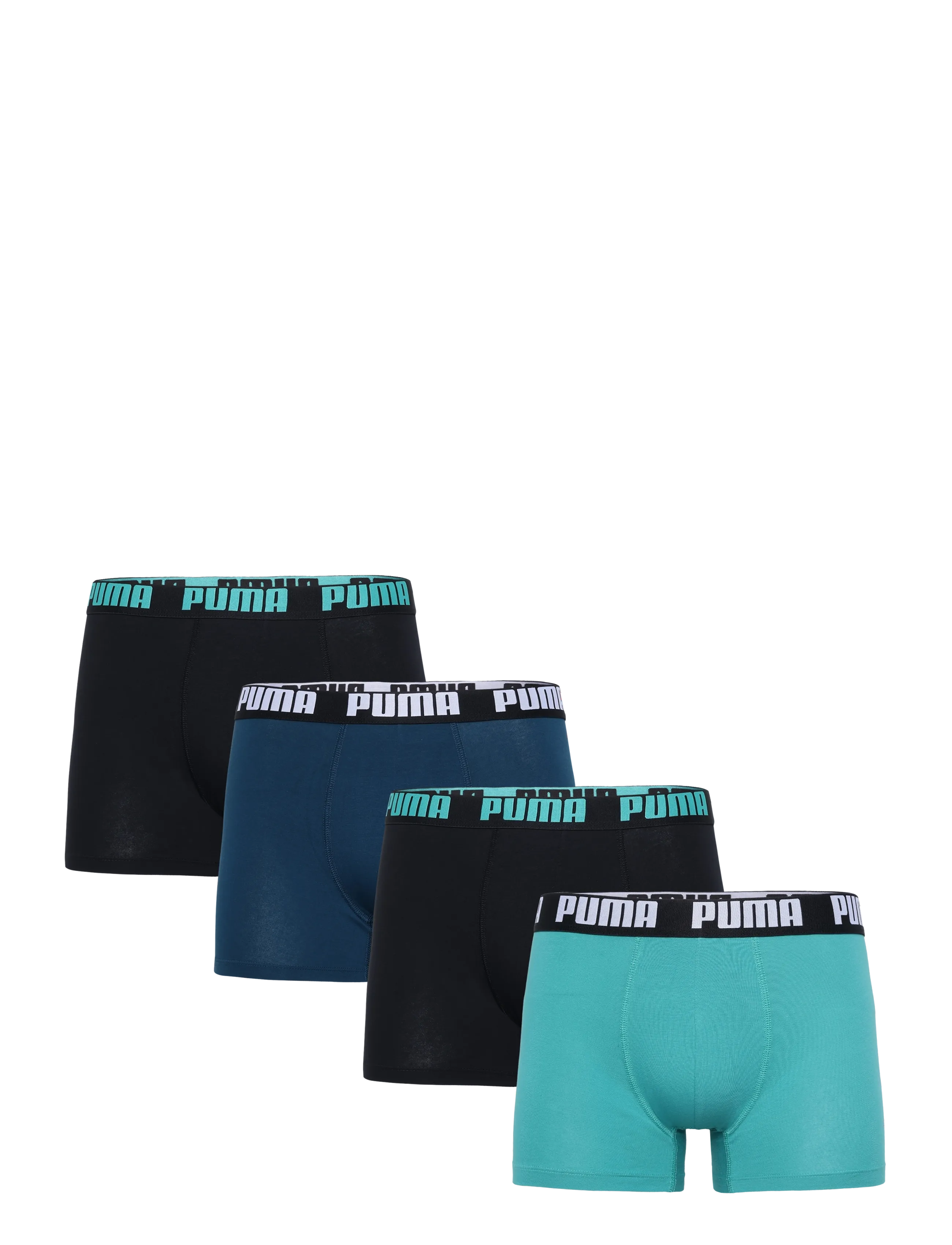 PUMA PUMA MEN EVERYDAY BASIC BOXER 4P ECOM - Underpants - MINT / PETROL / BLACK / black