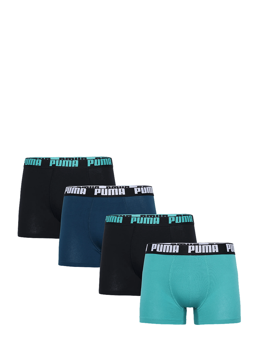 PUMA - PUMA MEN EVERYDAY BASIC BOXER 4P ECOM - boxershorts - mint / petrol / black - 0
