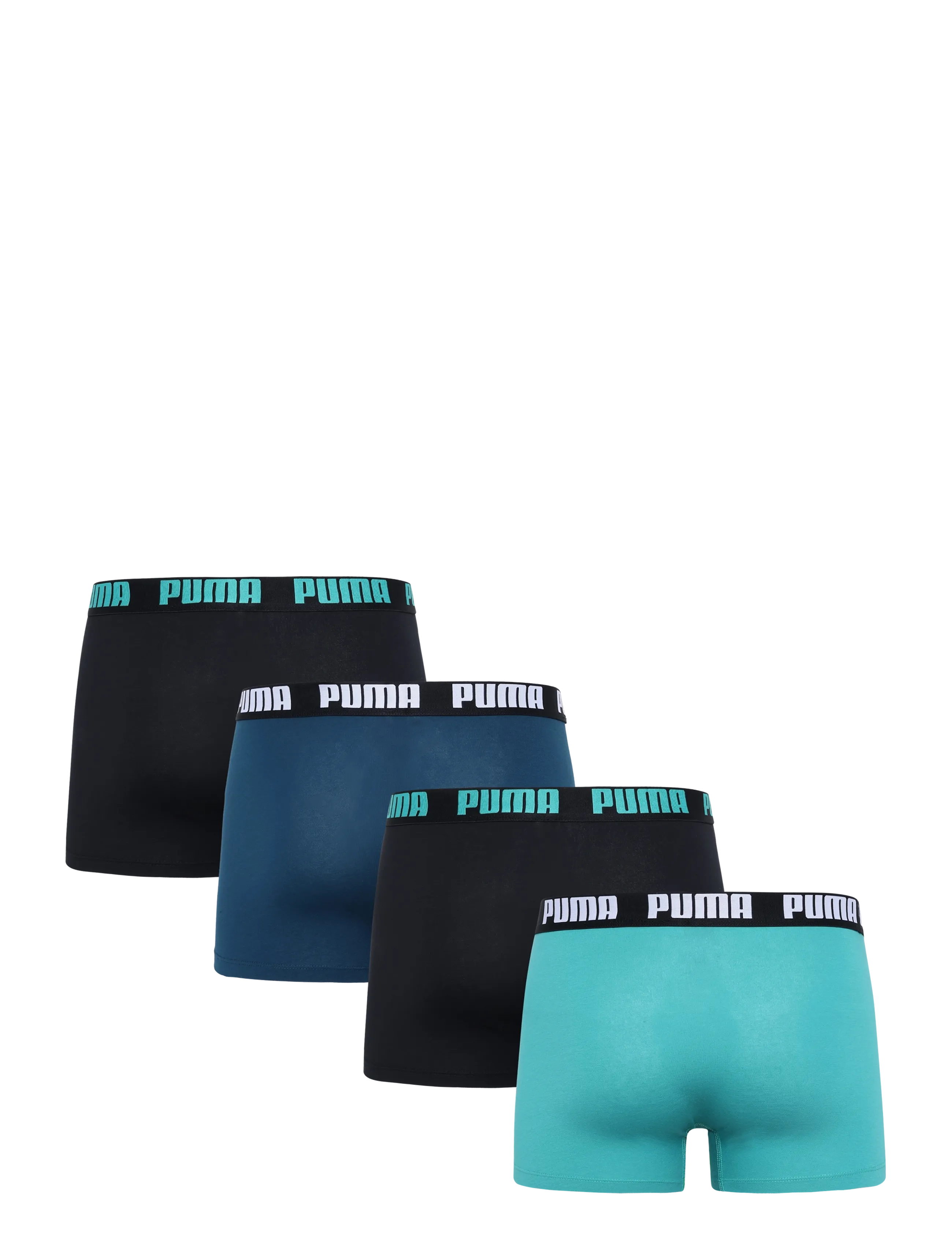PUMA - PUMA MEN EVERYDAY BASIC BOXER 4P ECOM - lowest prices - mint / petrol / black - 1