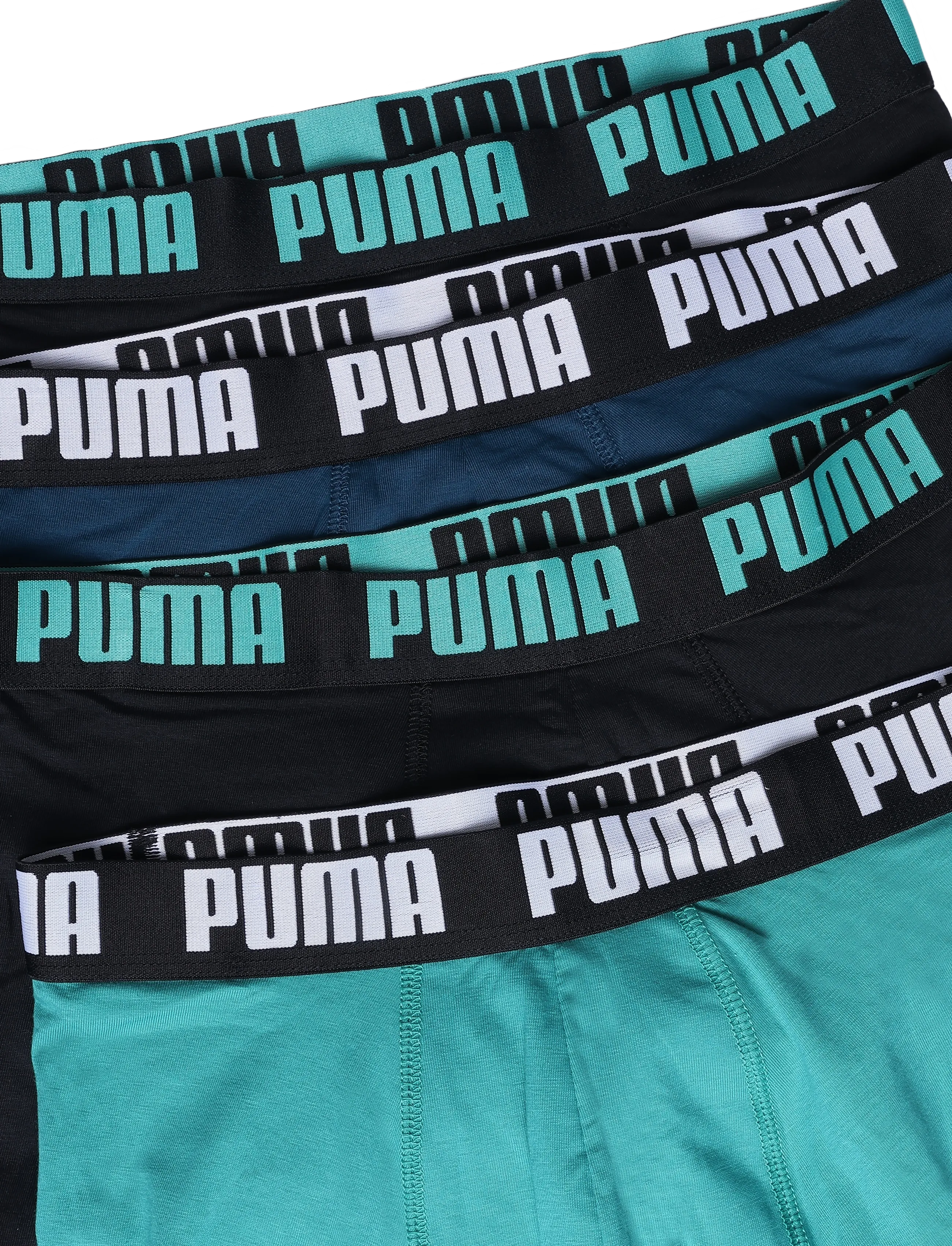 PUMA - PUMA MEN EVERYDAY BASIC BOXER 4P ECOM - lowest prices - mint / petrol / black - 2