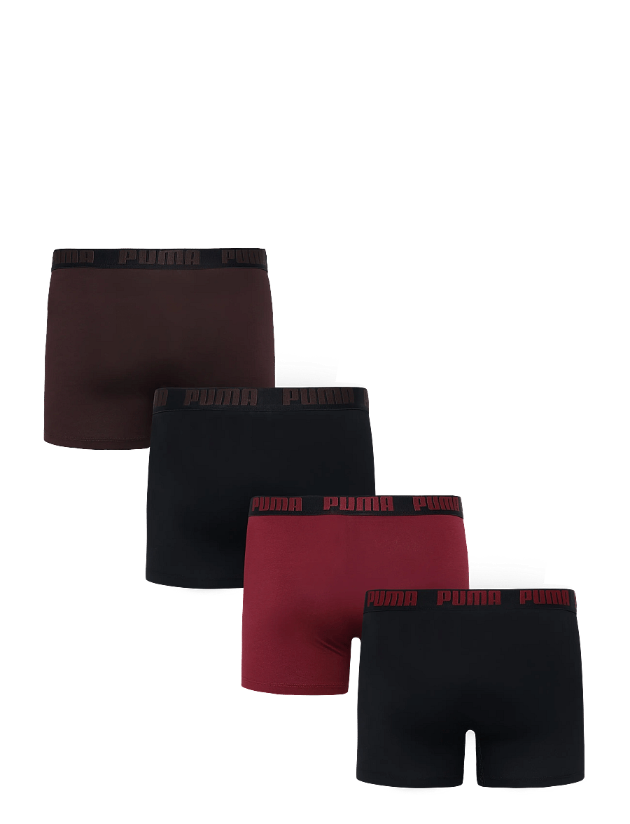 PUMA - PUMA MEN EVERYDAY BASIC BOXER 4P ECOM - red / brown / black - 1