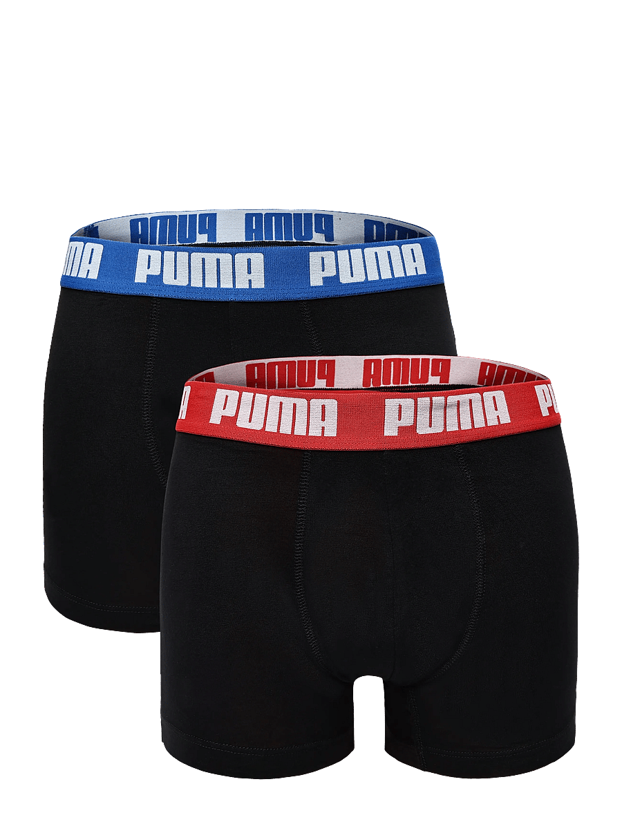 PUMA - PUMA MEN EVERYDAY BASIC BOXERS 2P - boxershorts - black / blue / red - 0