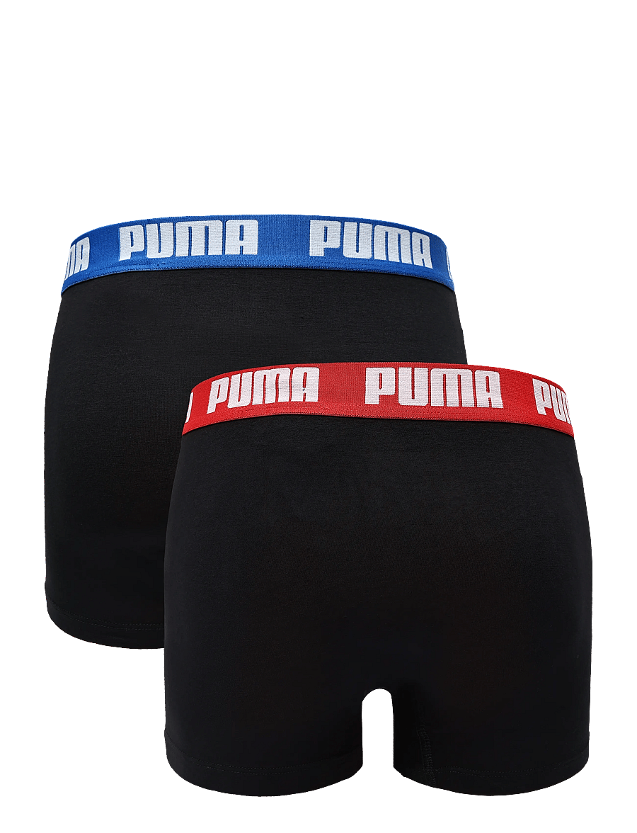 PUMA - PUMA MEN EVERYDAY BASIC BOXERS 2P - boxershorts - black / blue / red - 1