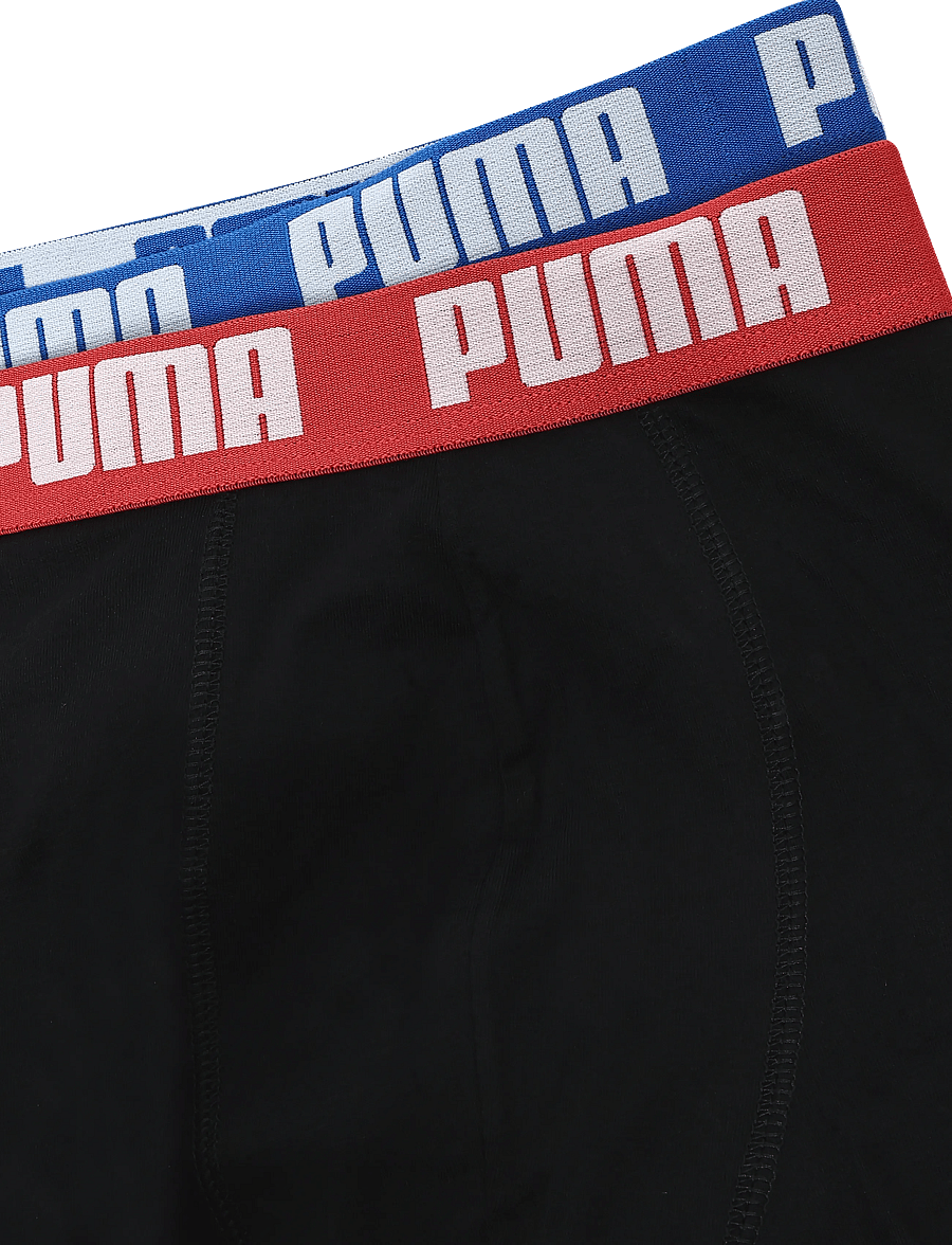 PUMA - PUMA MEN EVERYDAY BASIC BOXERS 2P - boxershorts - black / blue / red - 2