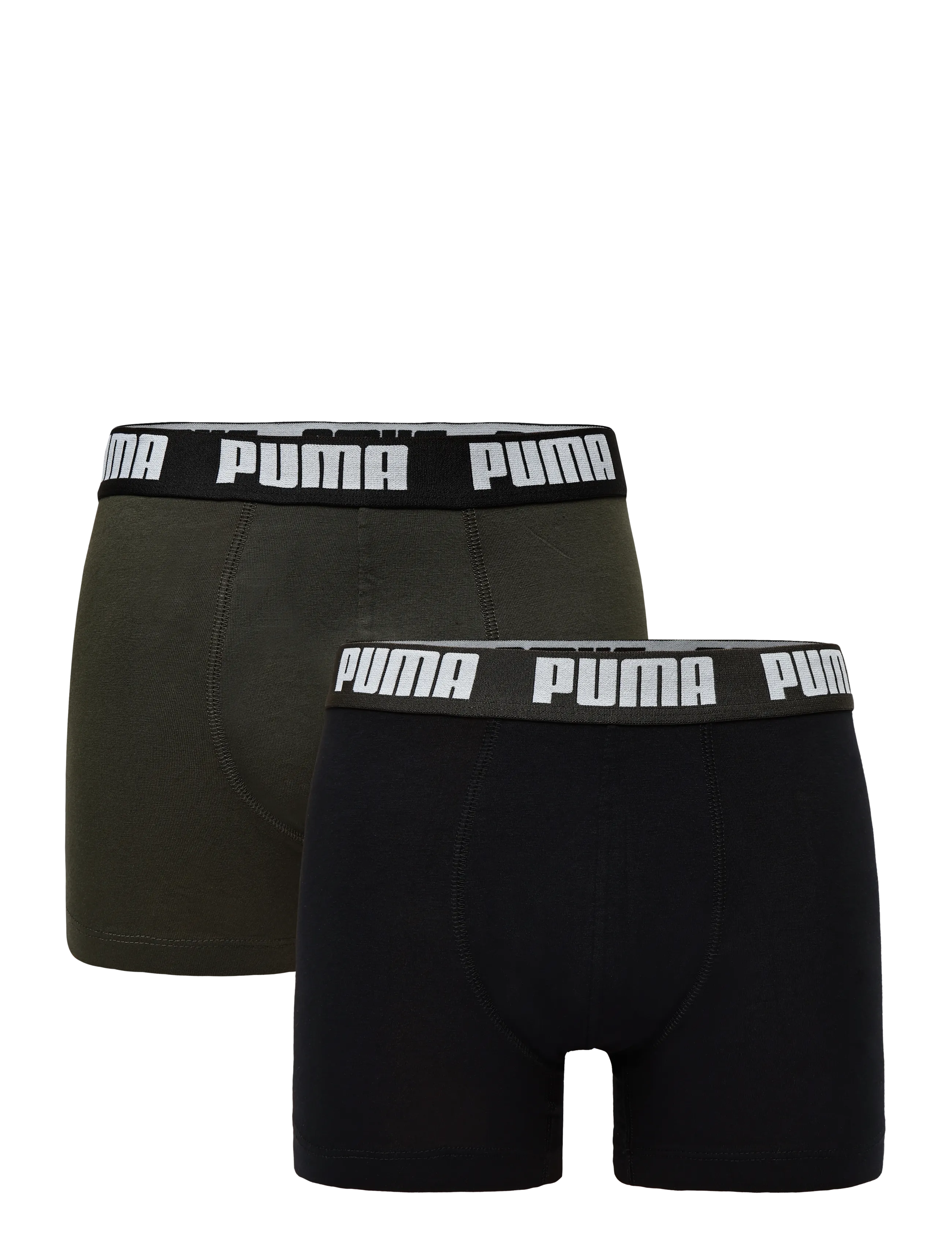 PUMA Men Everyday Basic Boxers 2P, S, Sport Underwear, Khakigrün - Boxers, Männerswear