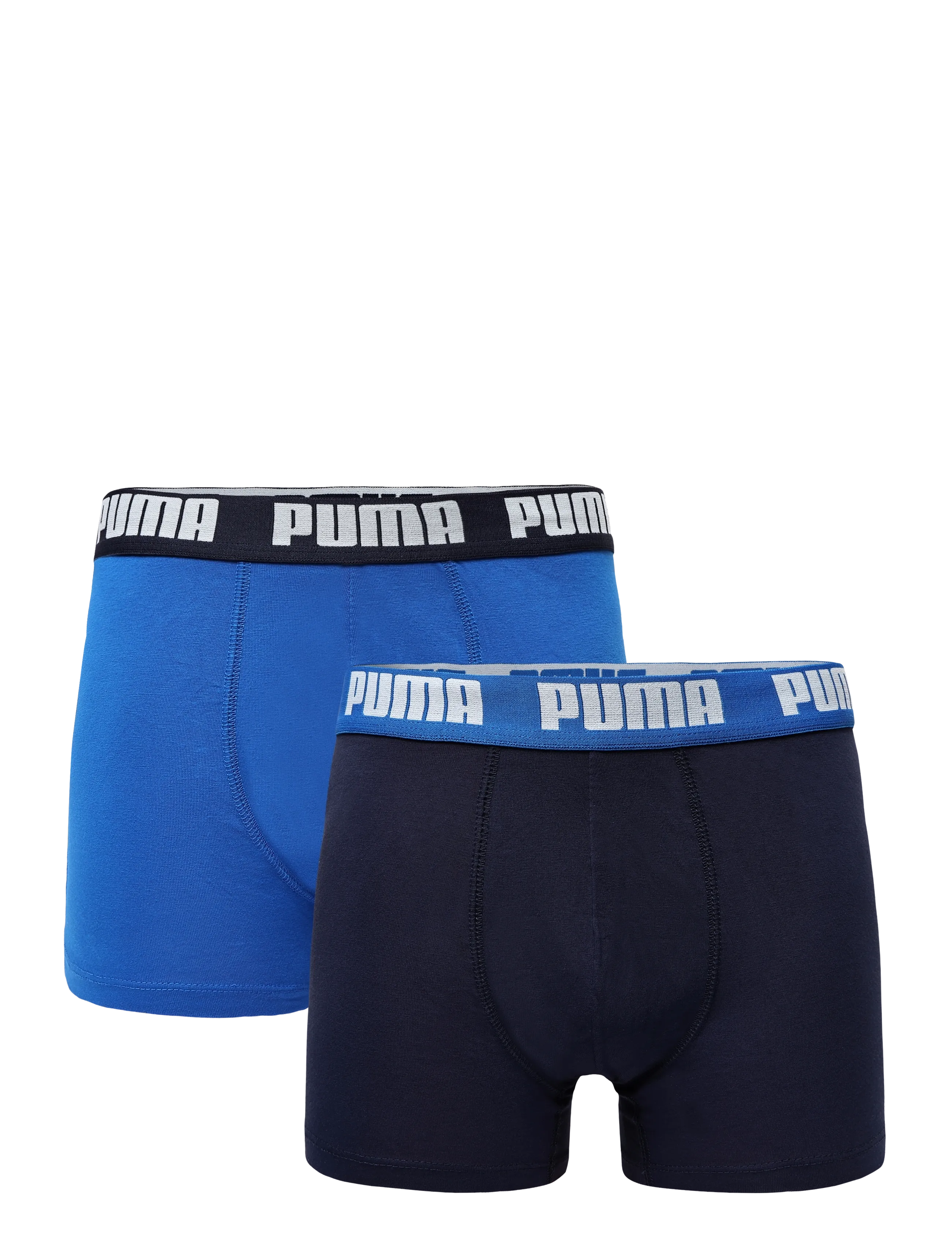 PUMA Puma Men Everyday Basic Boxers 2P, S, Blue, Sport Underwear > Sport Boxers, Herre