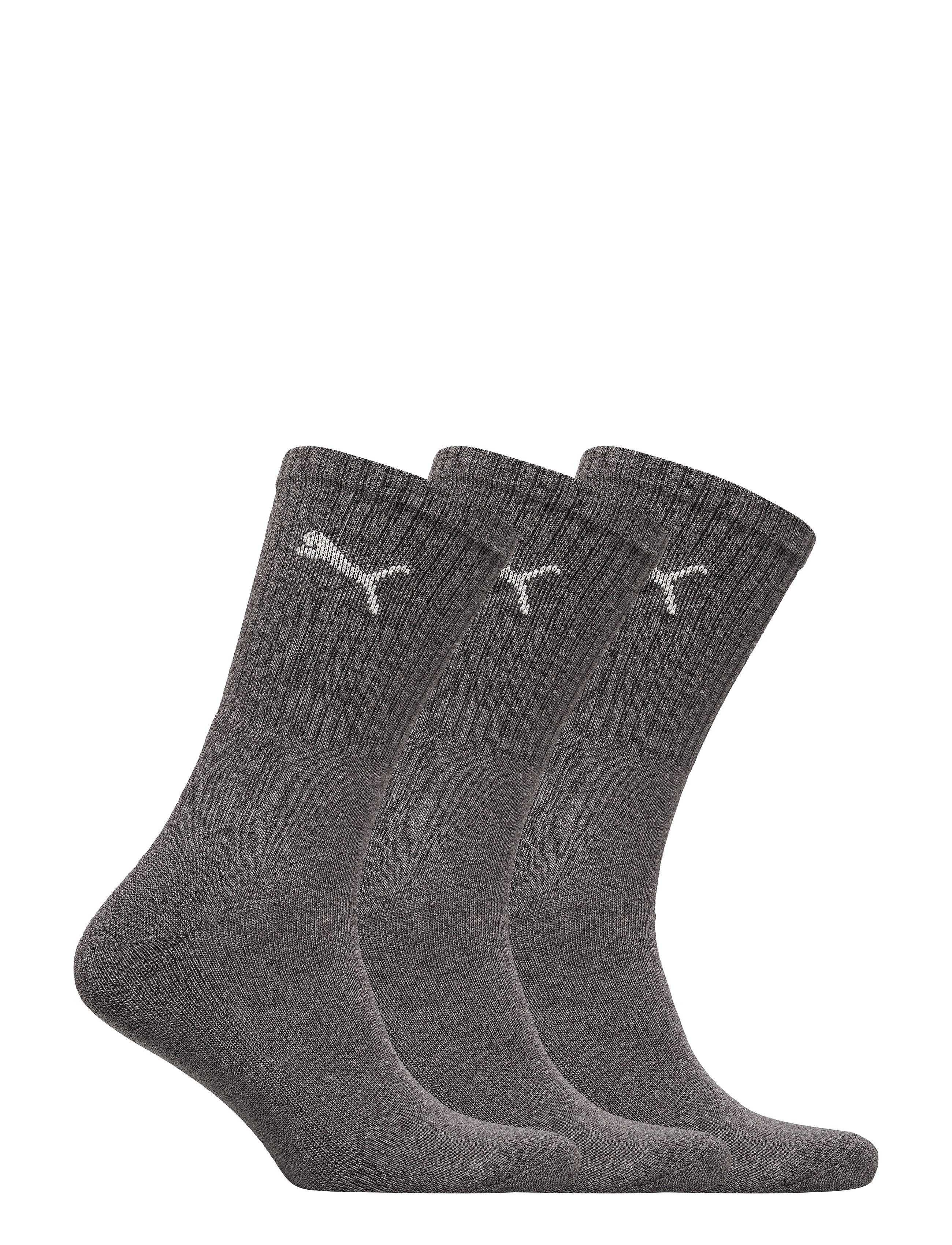 PUMA - PUMA UNISEX CREW SOCK 3P - sportinės kojinės - anthracite - 1