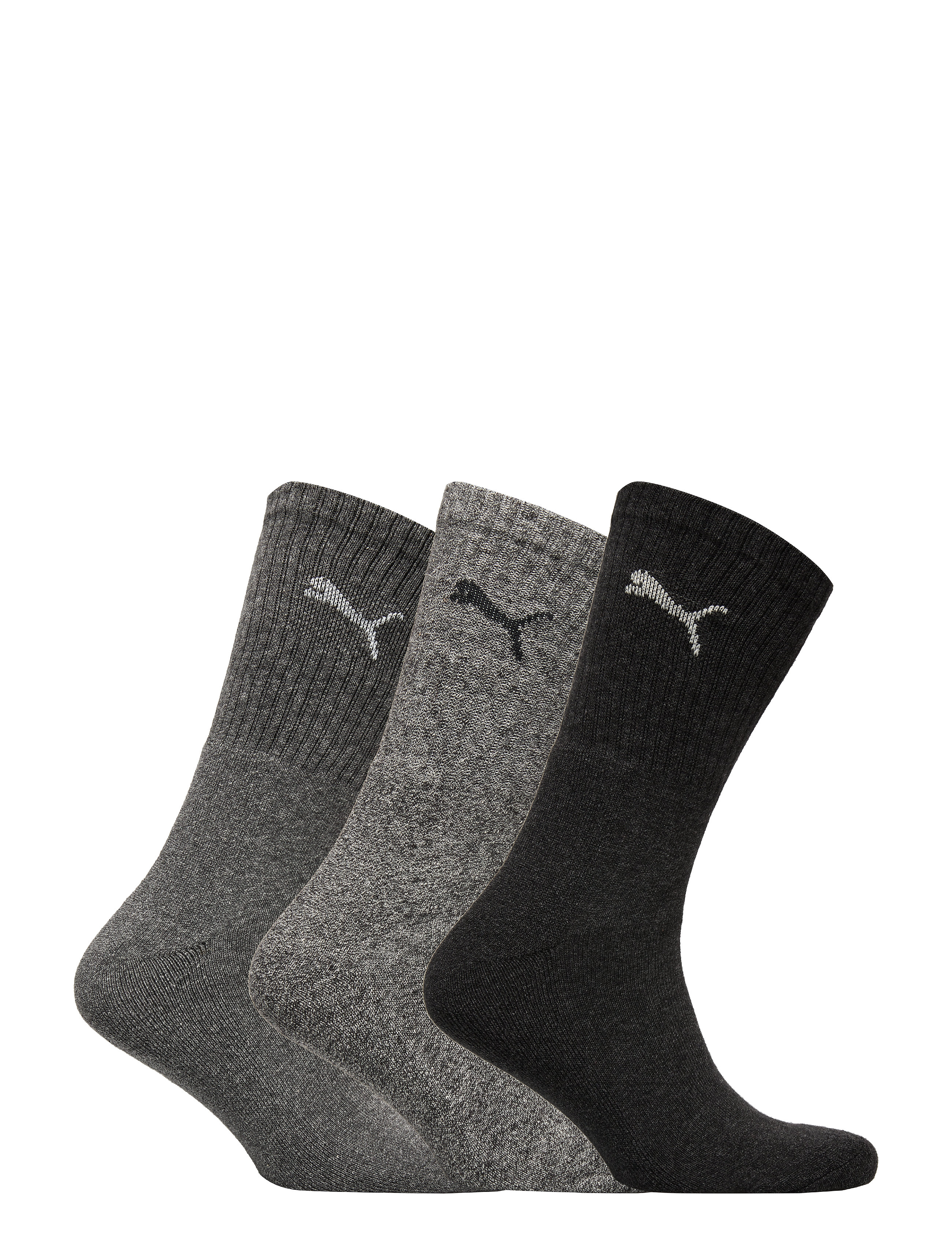 PUMA - PUMA UNISEX CREW SOCK 3P - Íþróttasokkar - anthracite / grey - 1