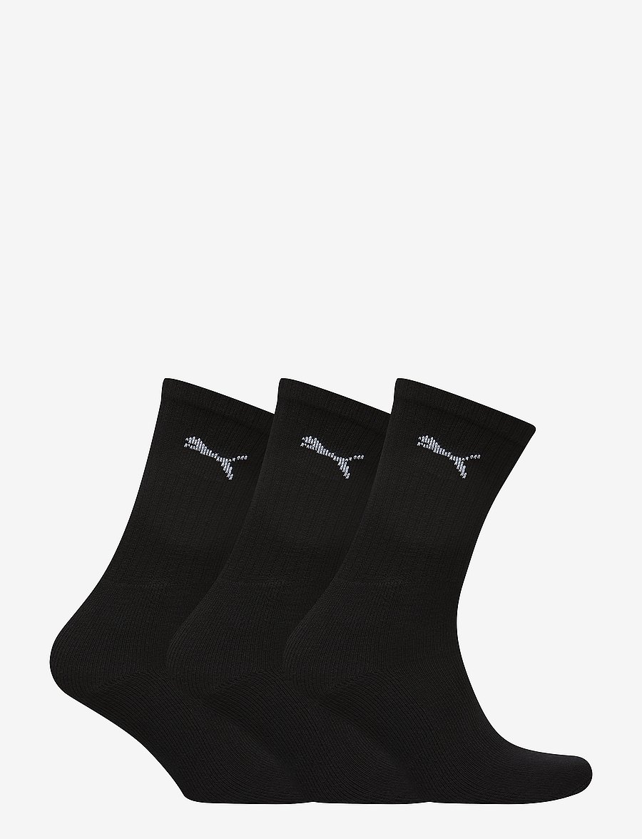 PUMA - PUMA UNISEX CREW SOCK 3P - sportinės kojinės - black - 0