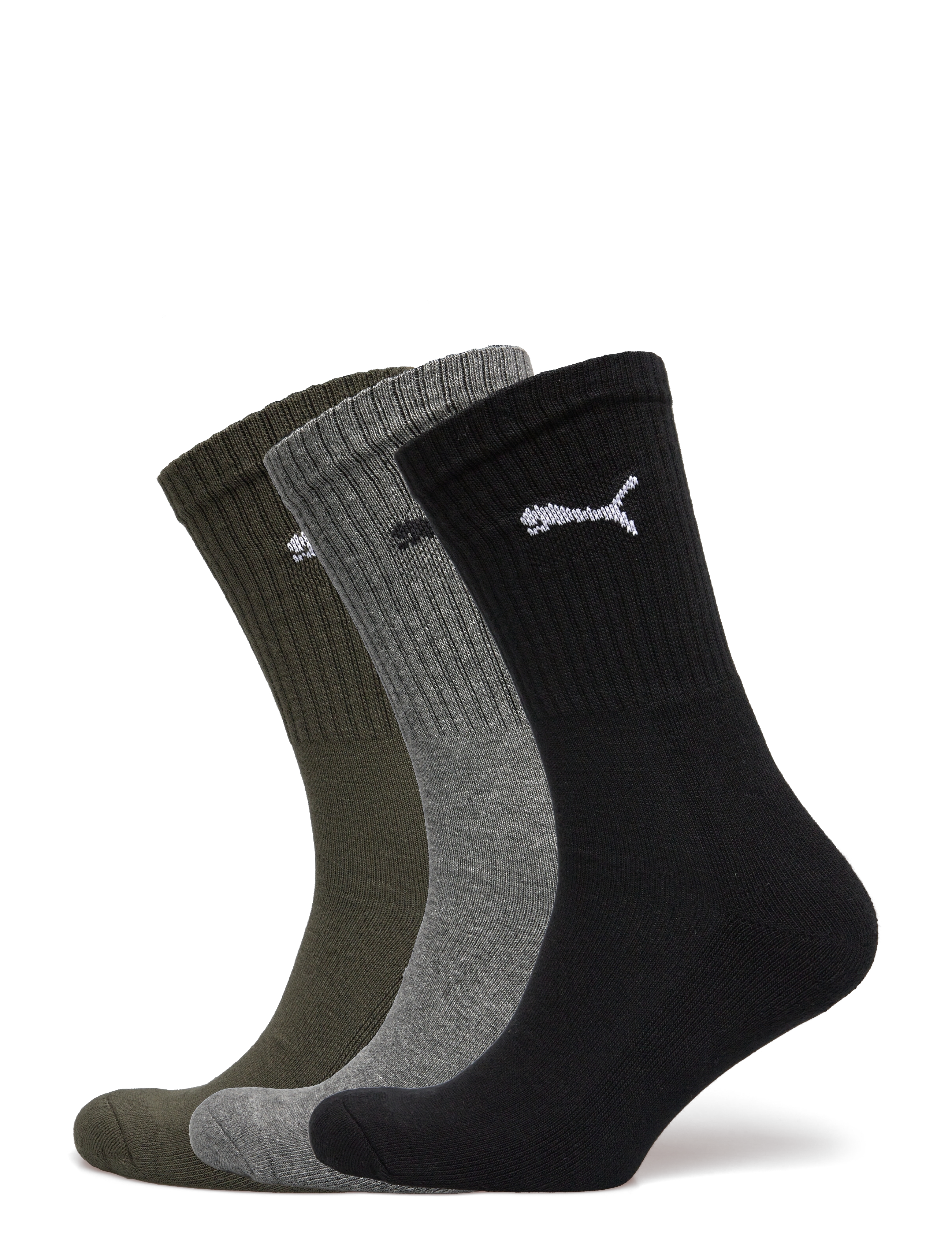 PUMA Unisex Crew Sock 3P, 39-42, Socks, Mehrfarbig/gemustert - Regular Frauen