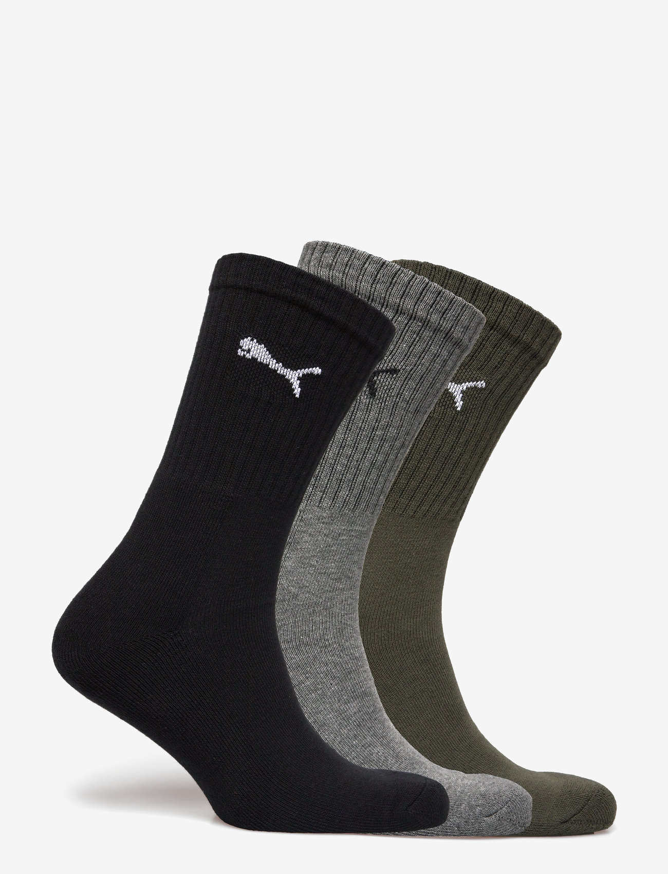 PUMA - PUMA UNISEX CREW SOCK 3P - sportsocken - green combo - 1