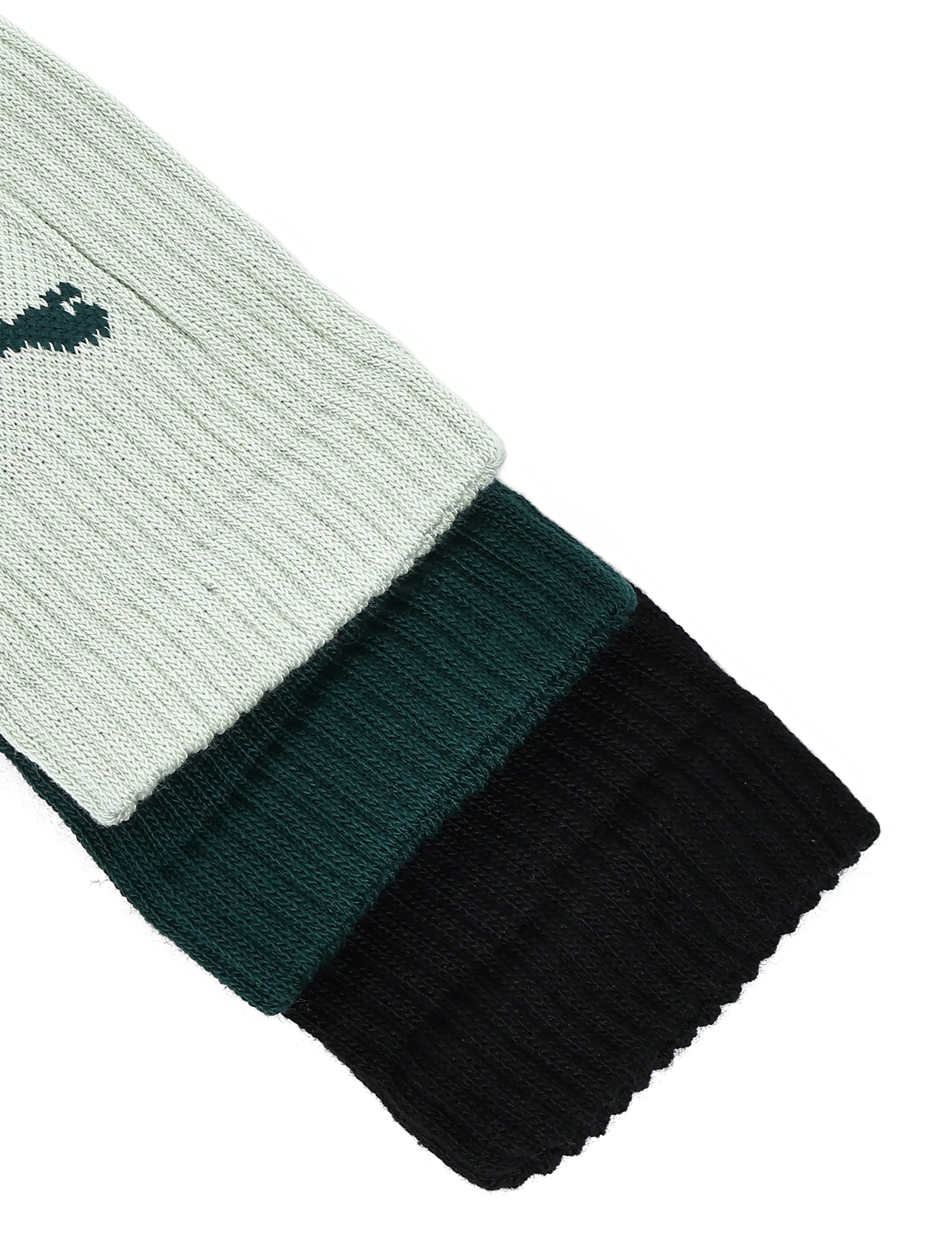 PUMA - PUMA UNISEX CREW SOCK 3P - strümpfe - green / soft grass / black - 2