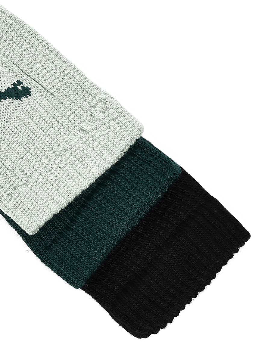 PUMA - PUMA UNISEX CREW SOCK 3P - strümpfe - green / soft grass / black - 2