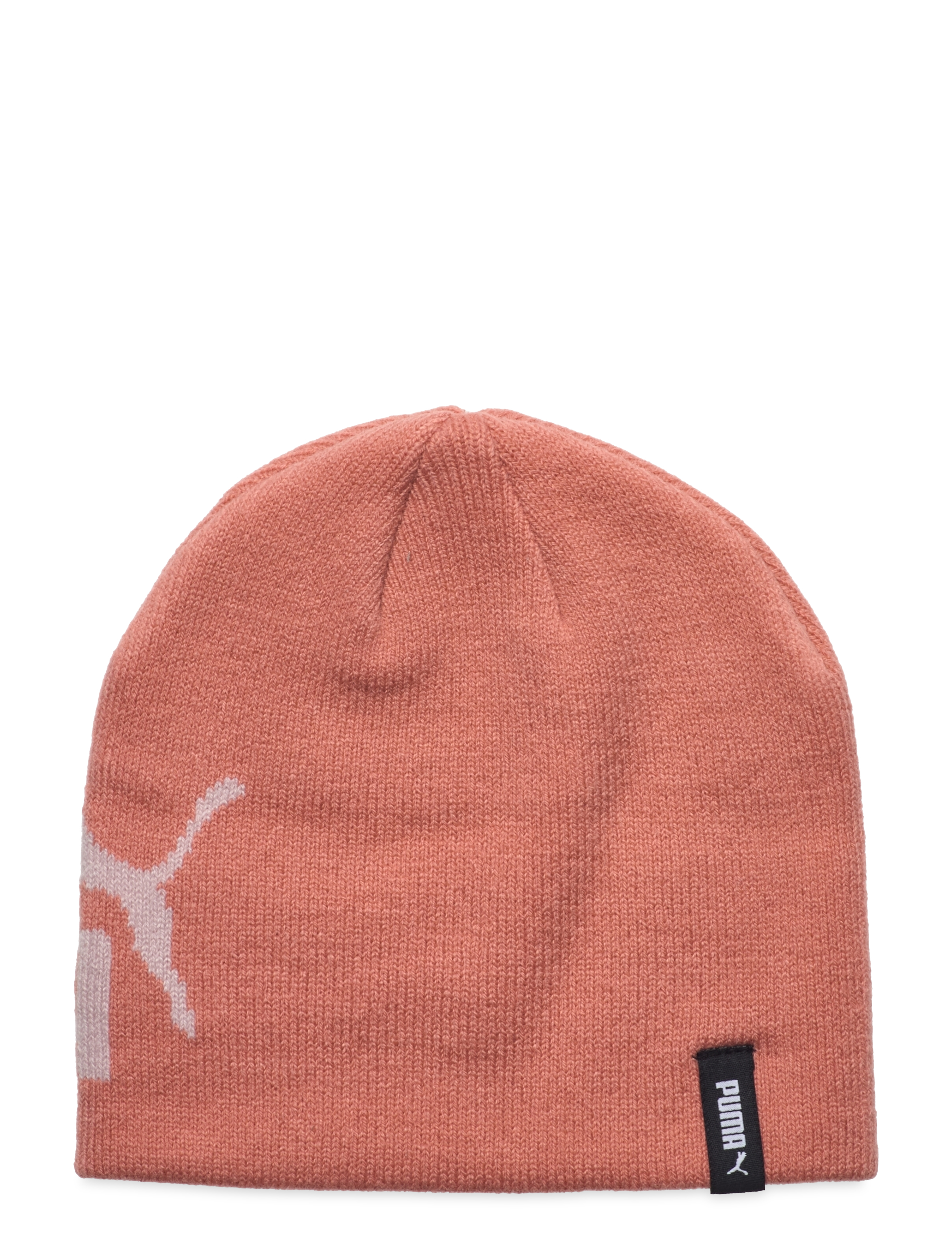 PUMA - Ess No 1 Logo Cuffless Beanie Jr - laveste priser - deeva peach - 1